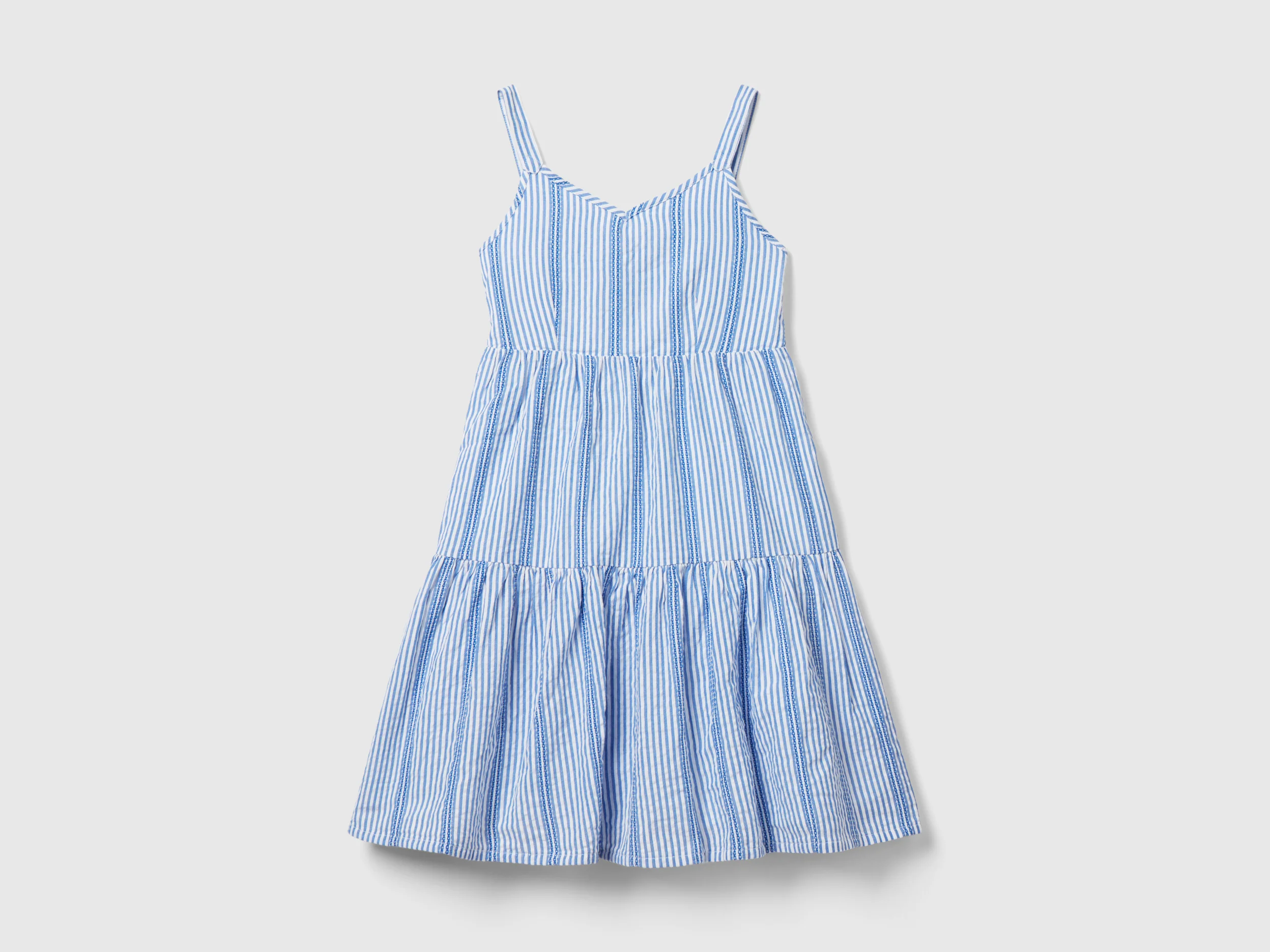 Abito a righe in cotone leggero