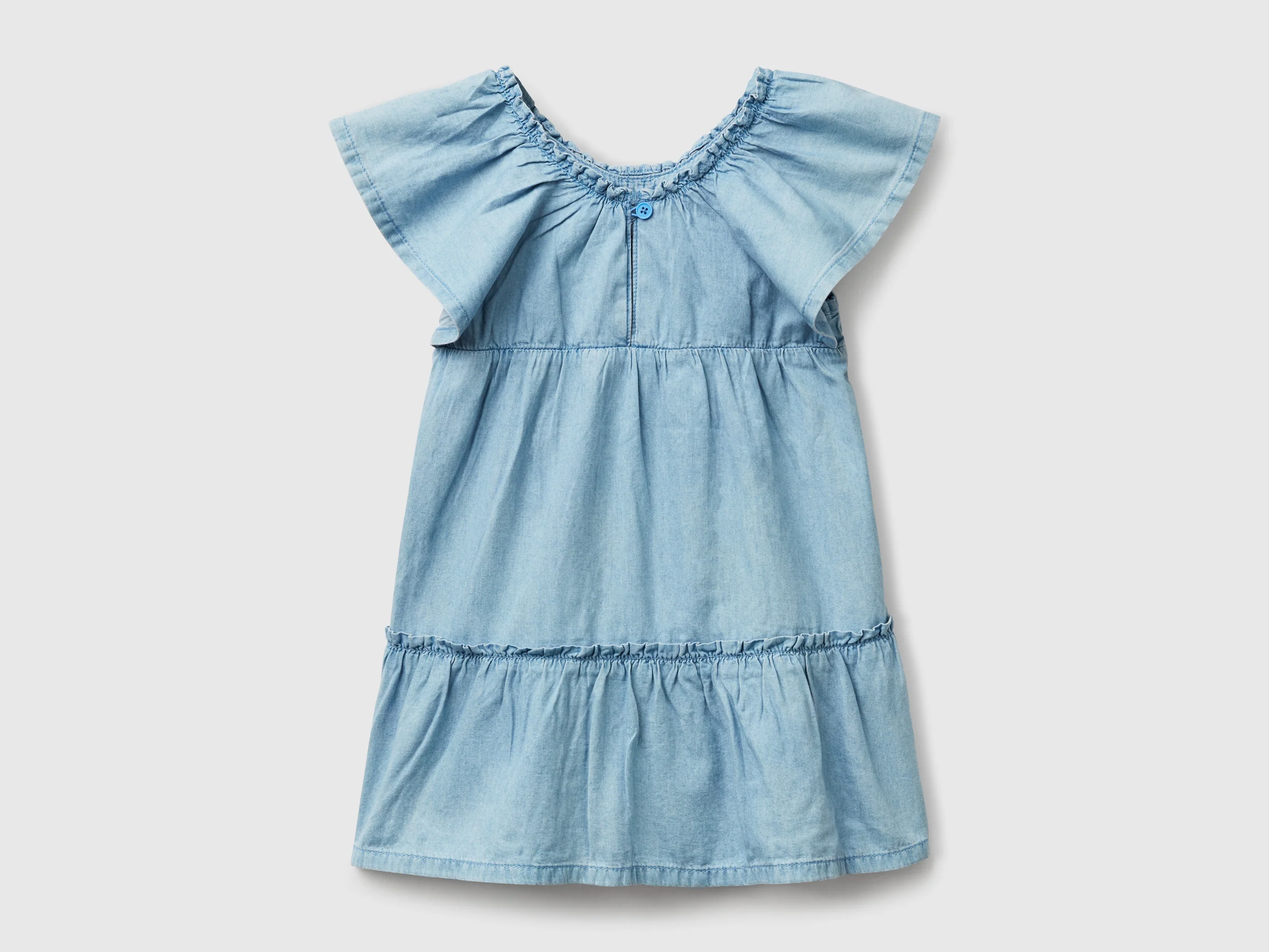 Abito in chambray con balza - Image 2