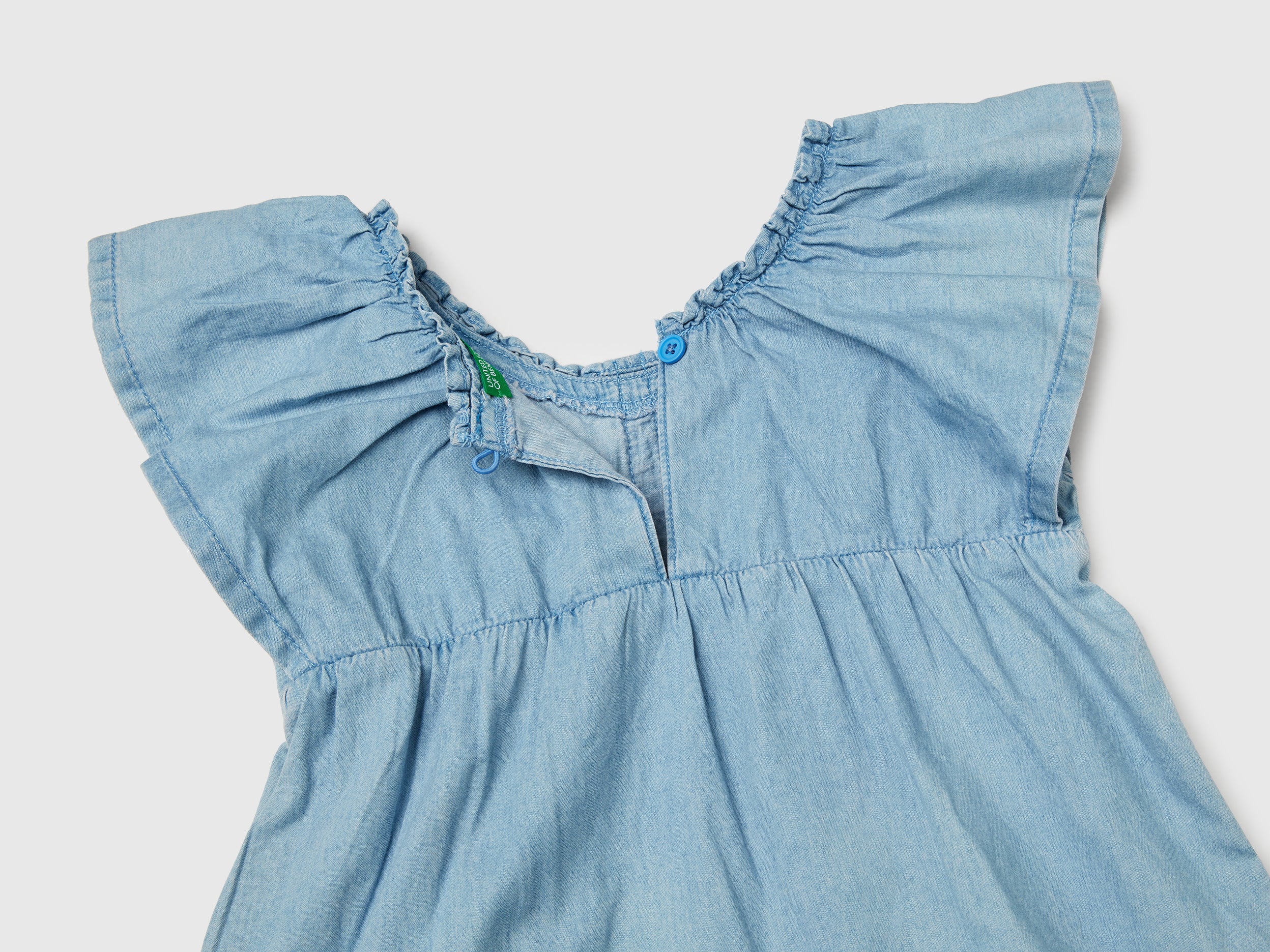 Abito in chambray con balza - Image 3