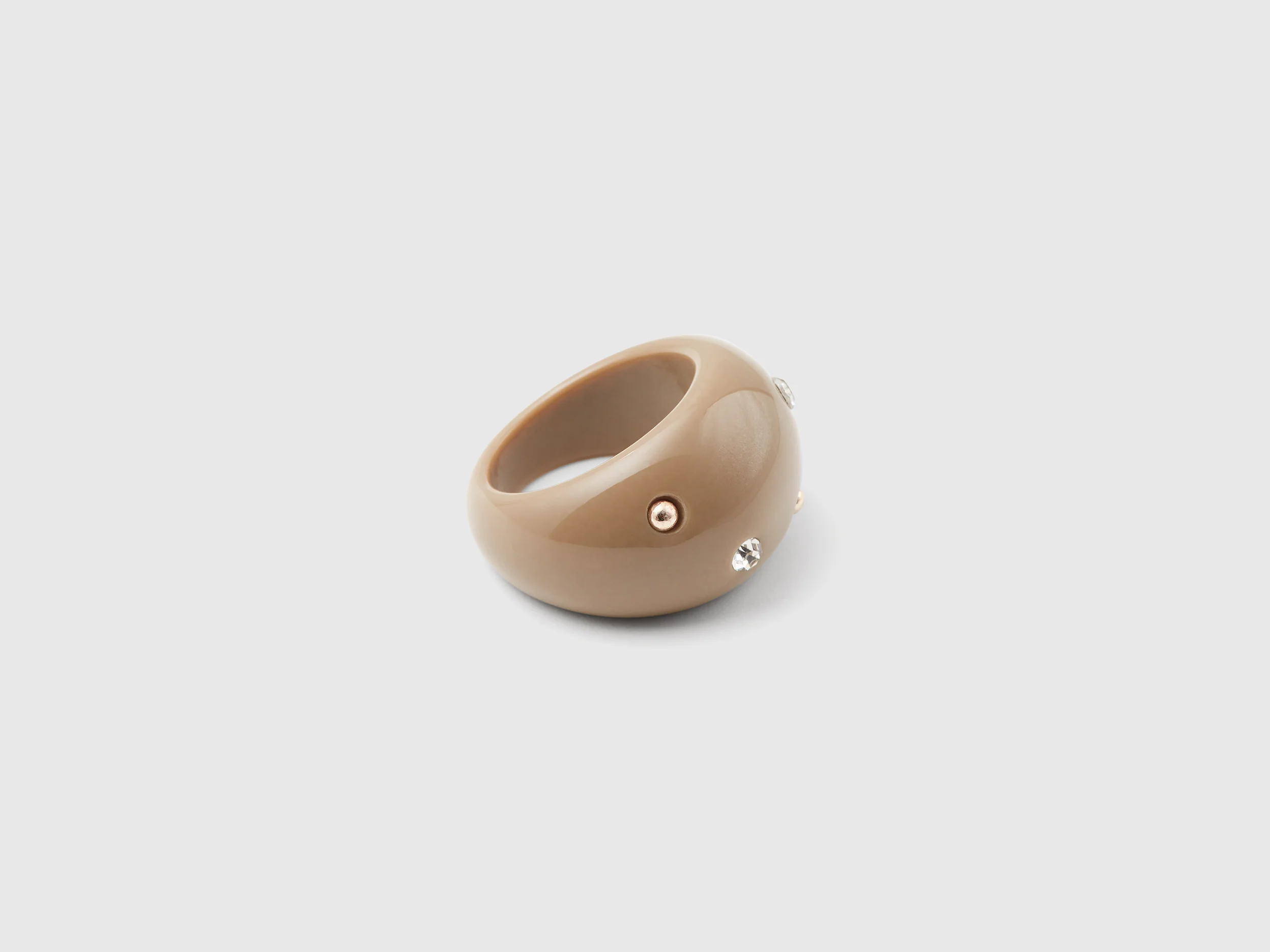 Anello con strass e borchie - Image 2
