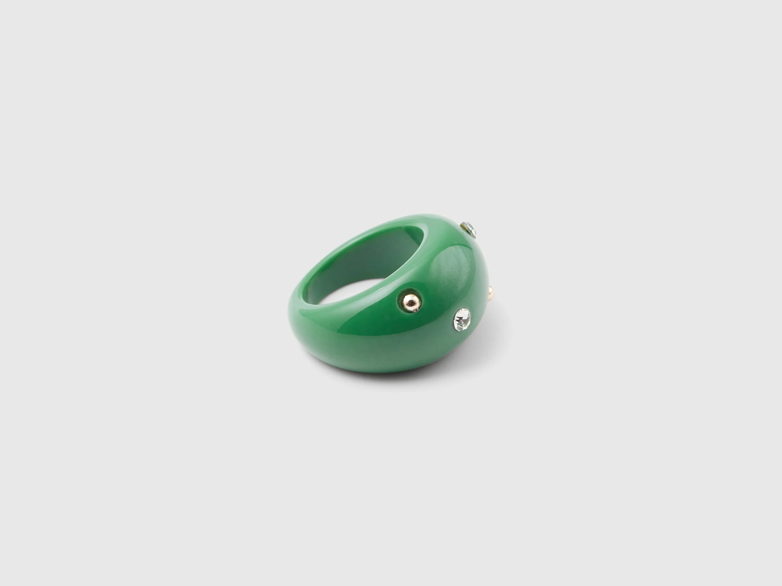 Anello con strass e borchie - Image 2