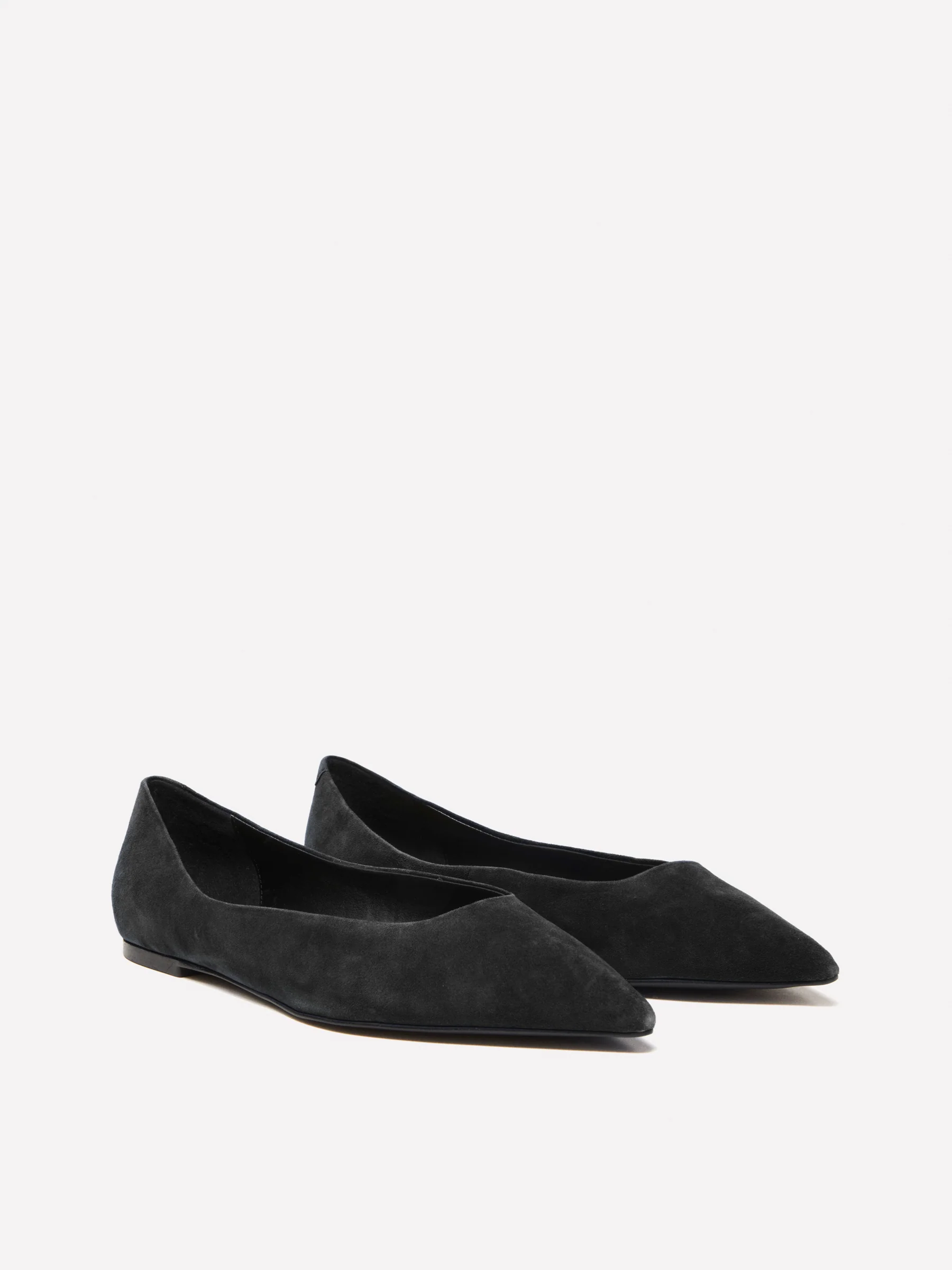 Ballerine in pelle scamosciata