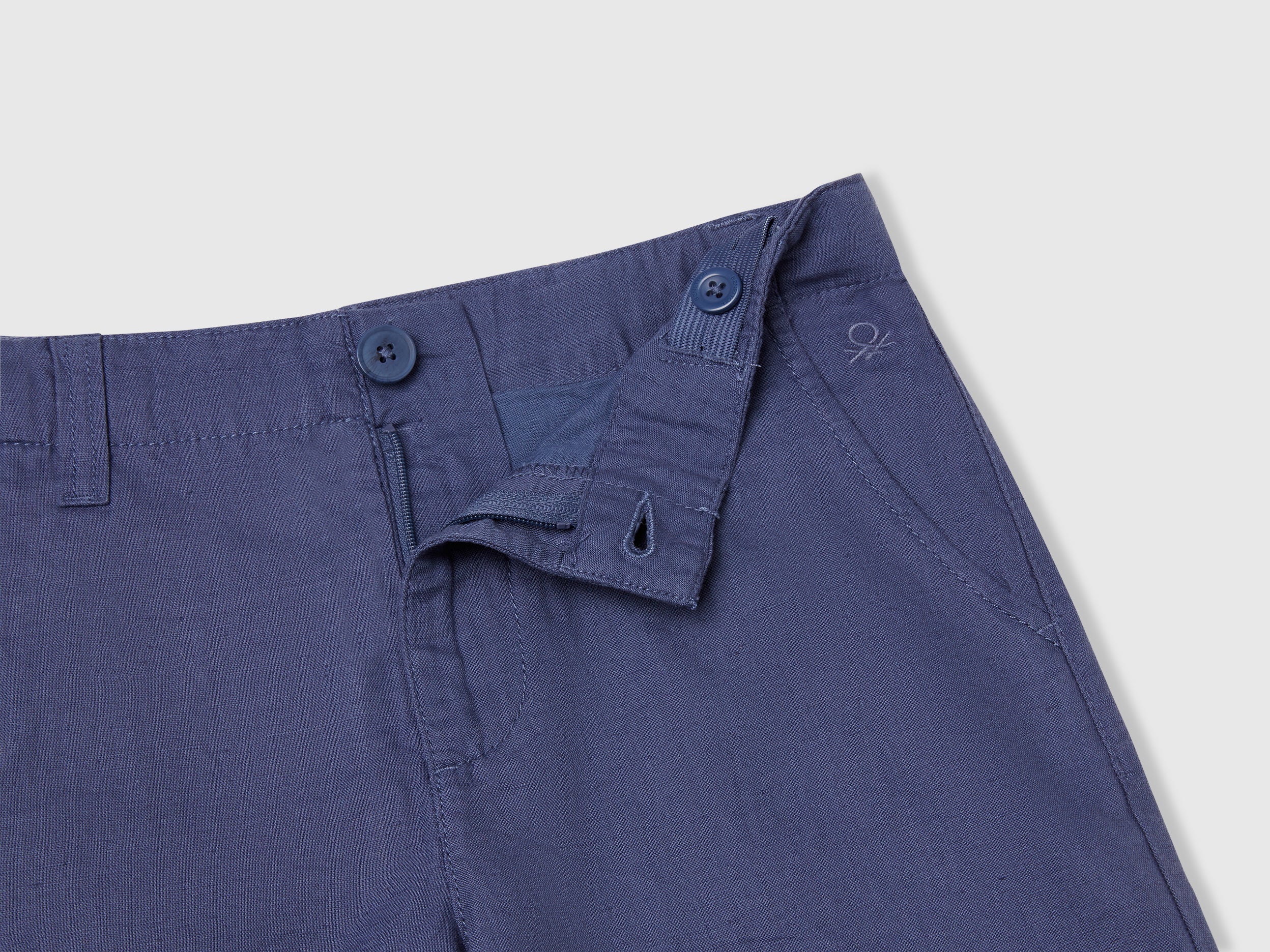 Bermuda chino in misto lino - Image 3