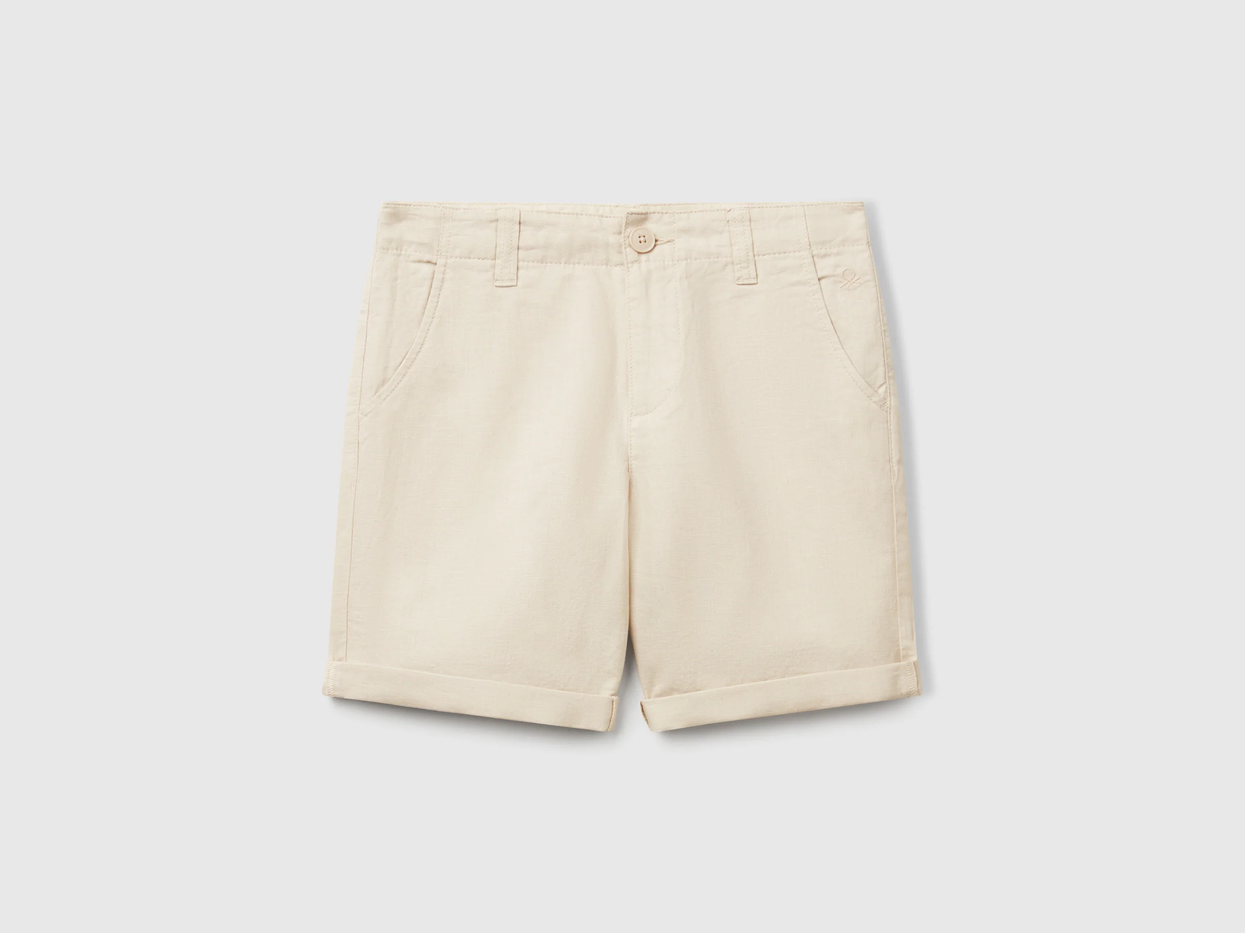 Bermuda chino in misto lino