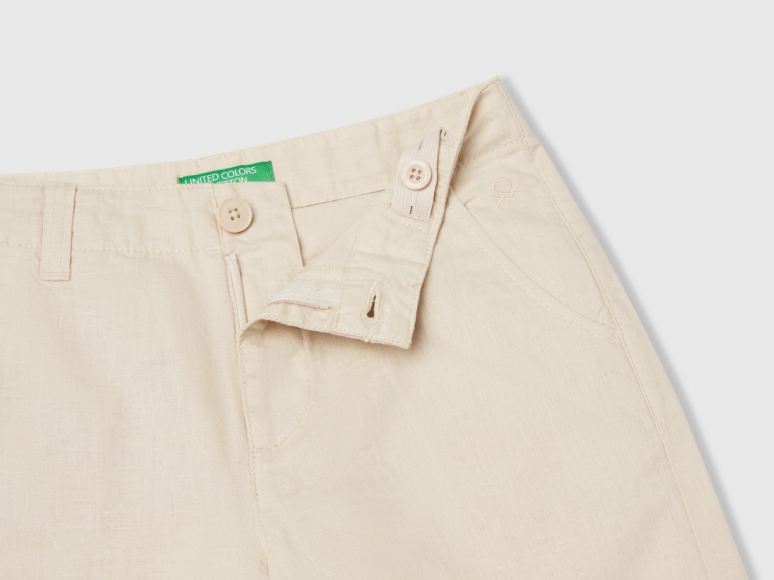 Bermuda chino in misto lino - Image 3