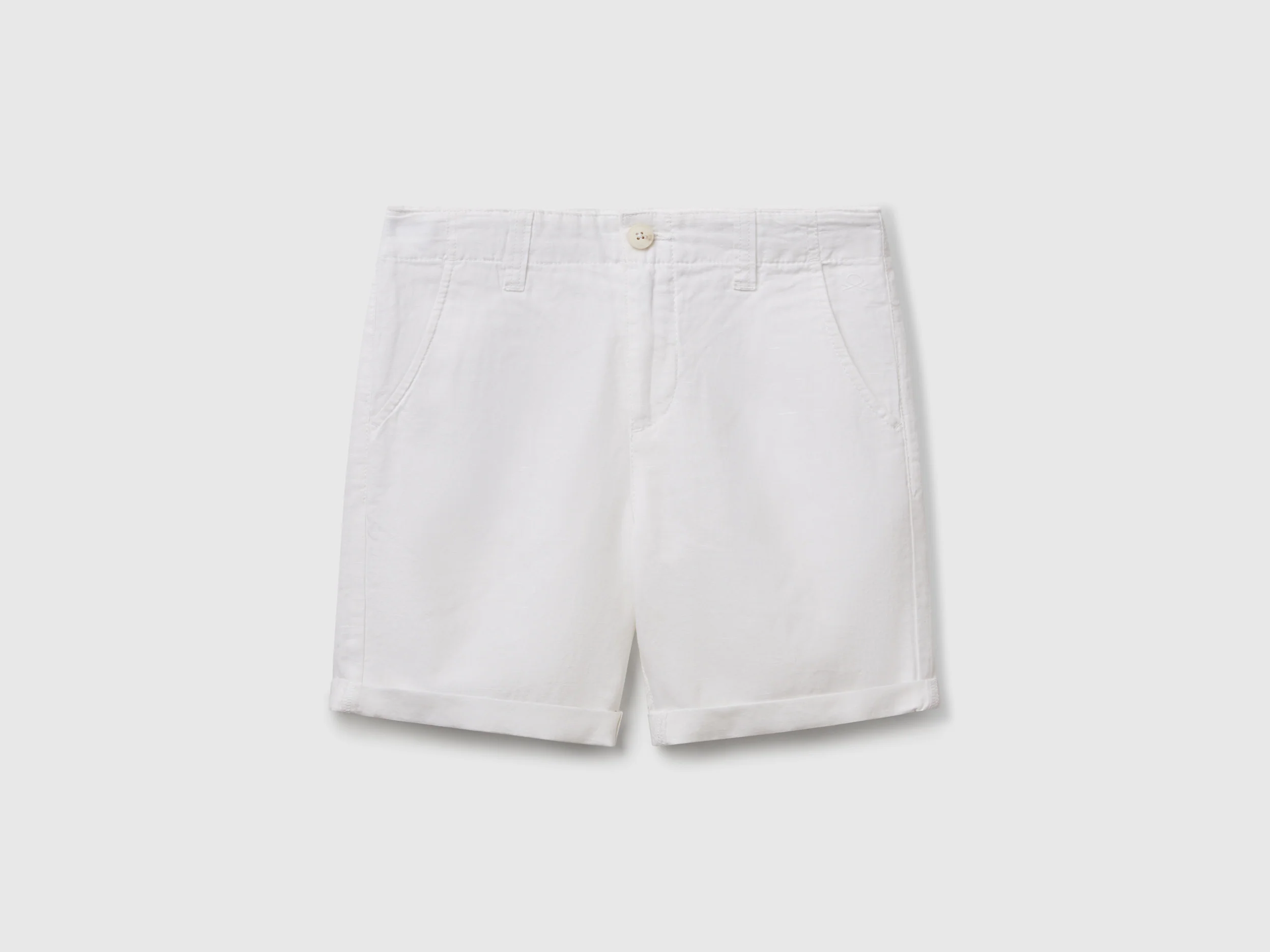 Bermuda chino in misto lino