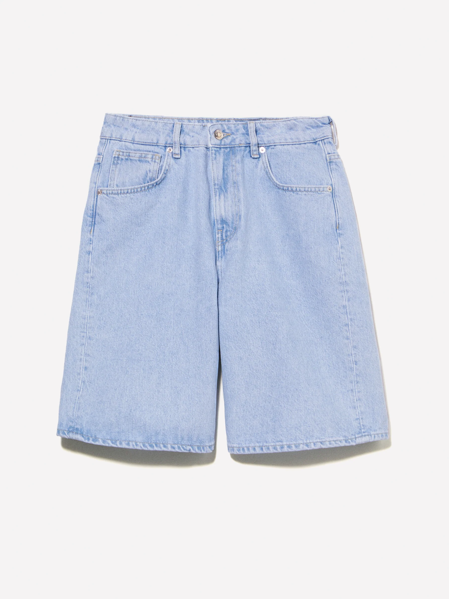 Bermuda di jeans chiaro relaxed fit