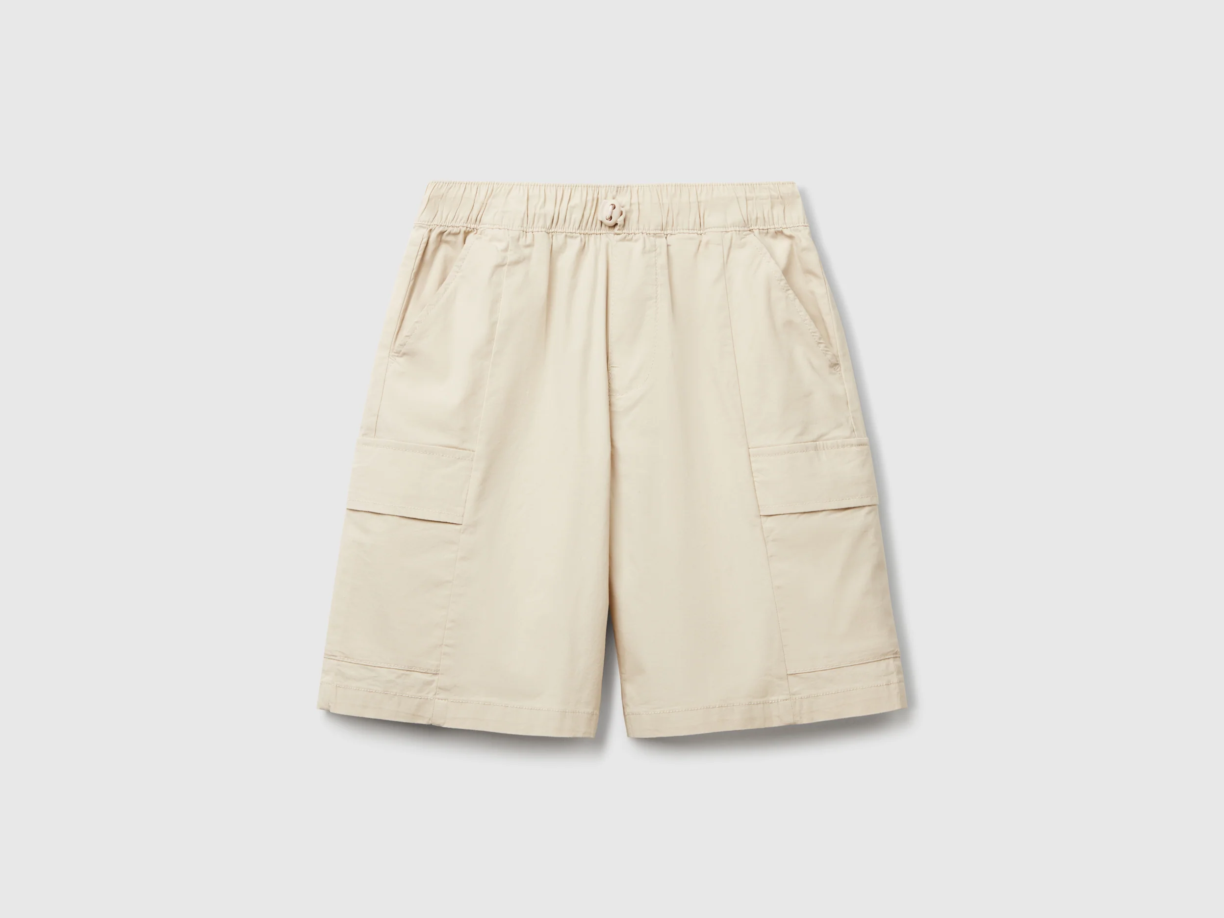 Bermuda parachute in cotone stretch
