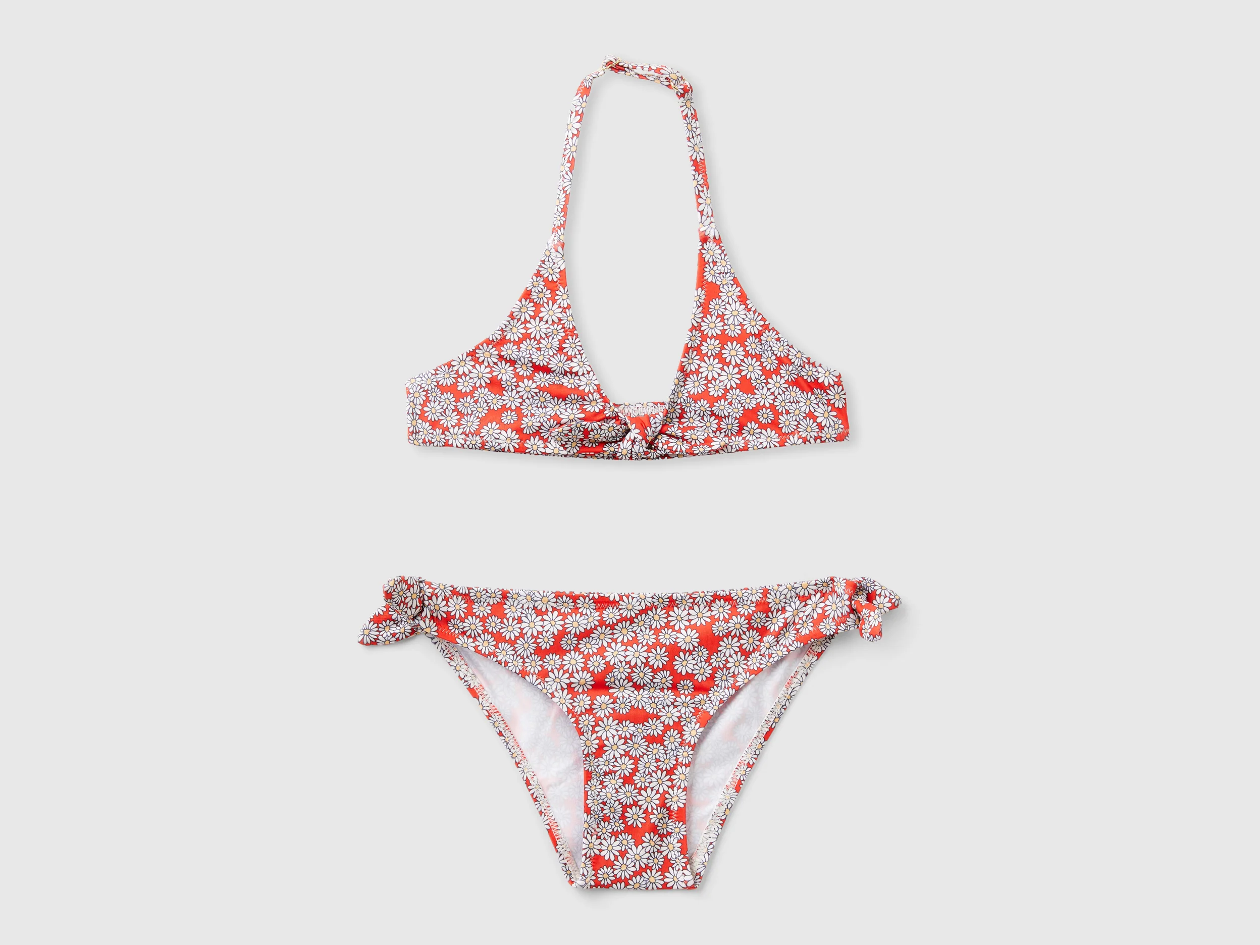 Bikini mare con stampa margherite