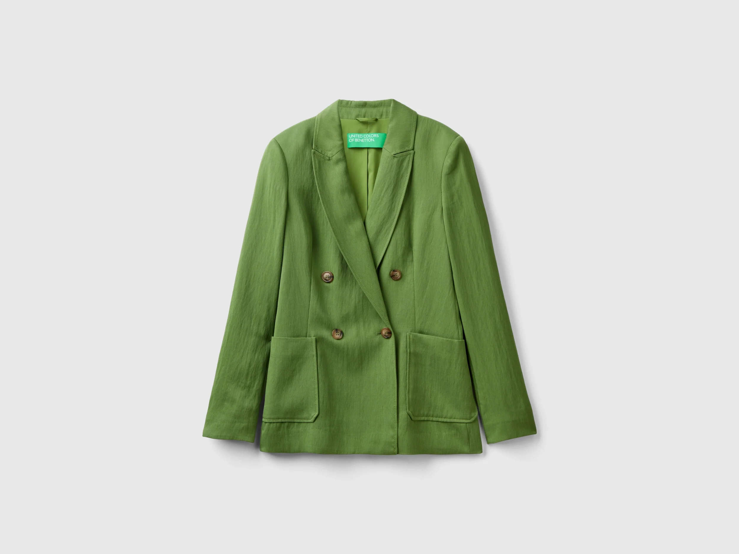Blazer doppiopetto in misto viscosa