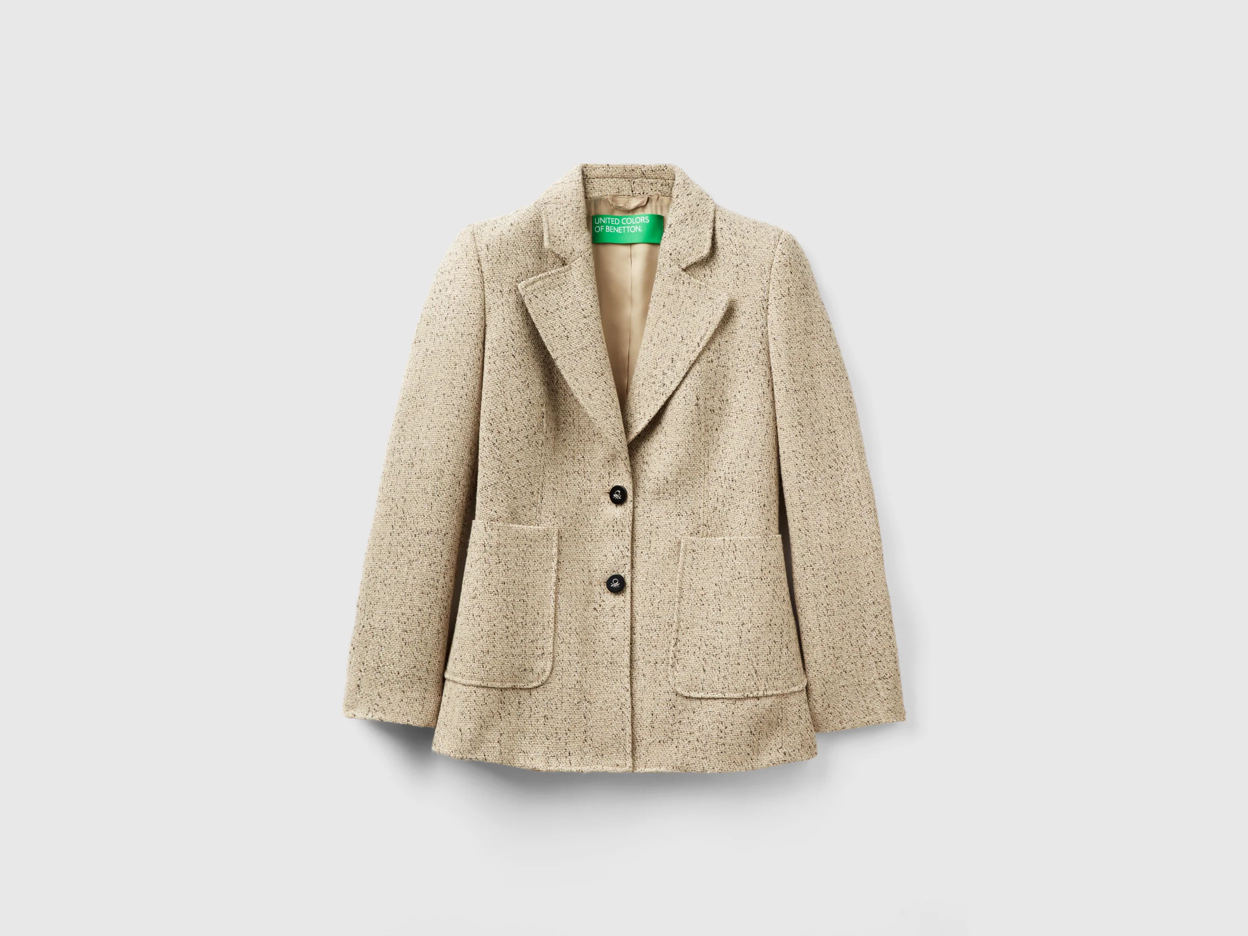 Blazer sfiancato in tweed