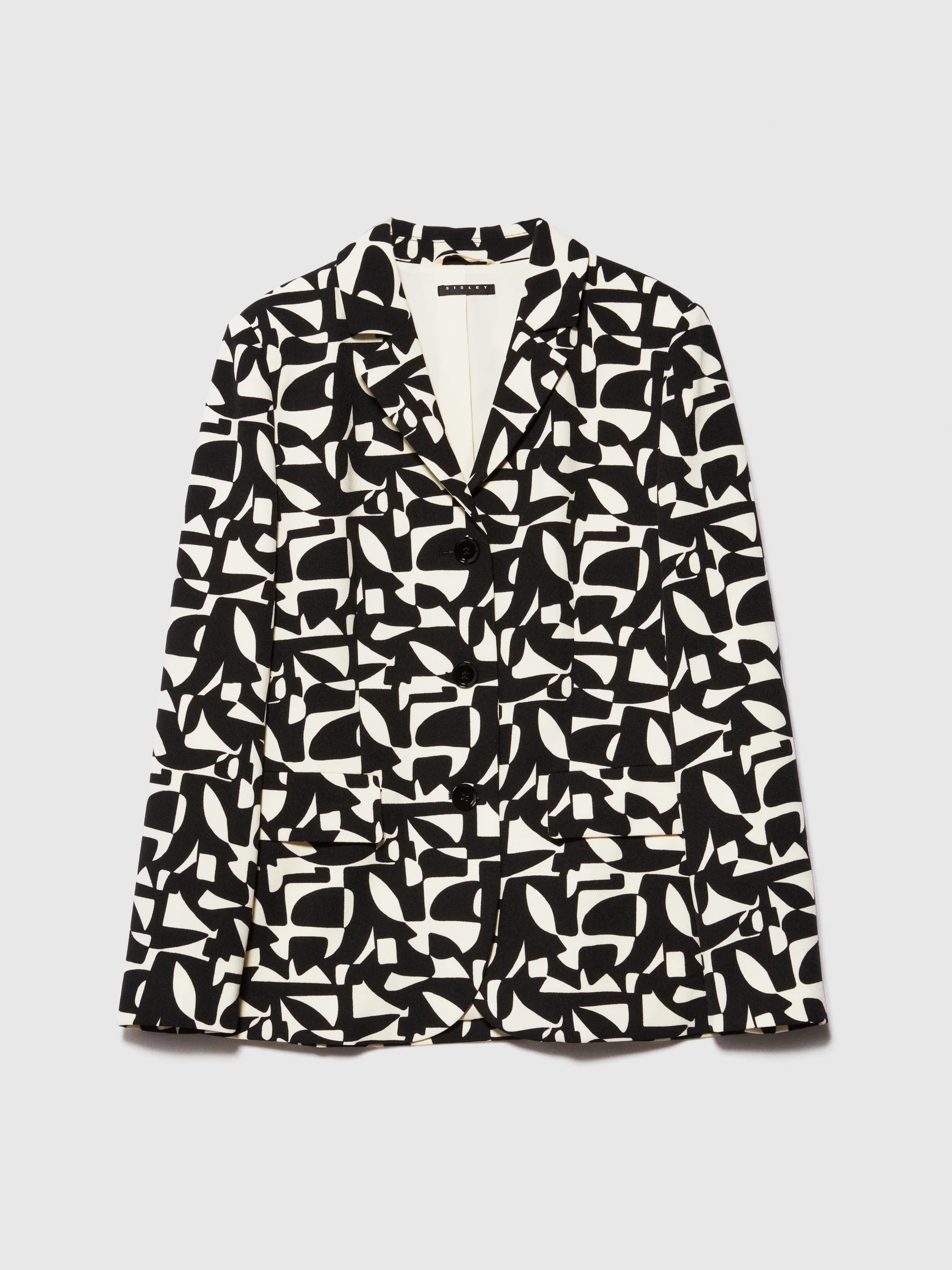 Blazer slim fit stampato