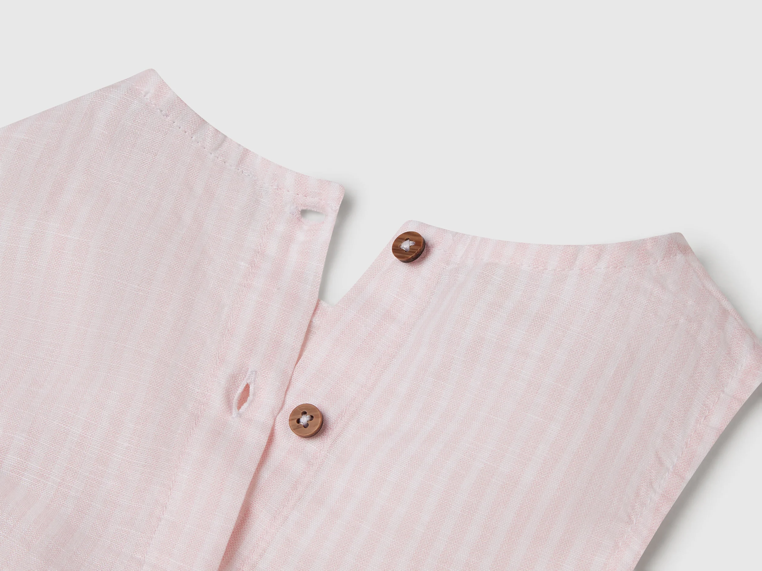 Blusa a righe in misto lino - Image 3