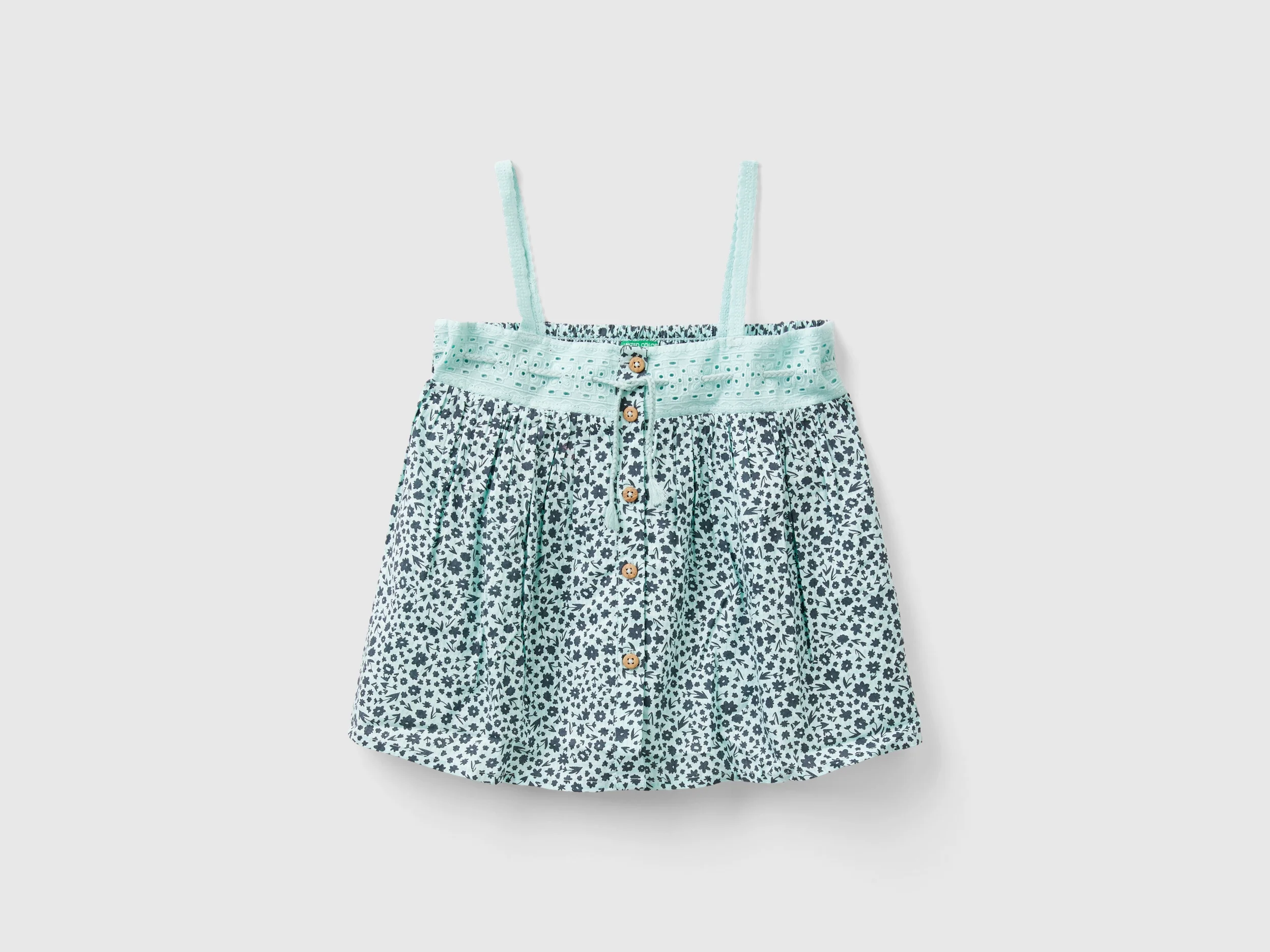 Blusa con stampa fiori