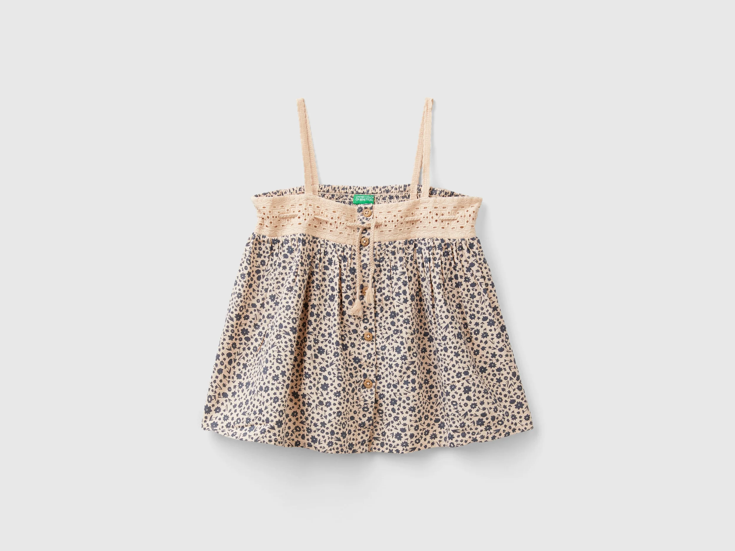 Blusa con stampa fiori