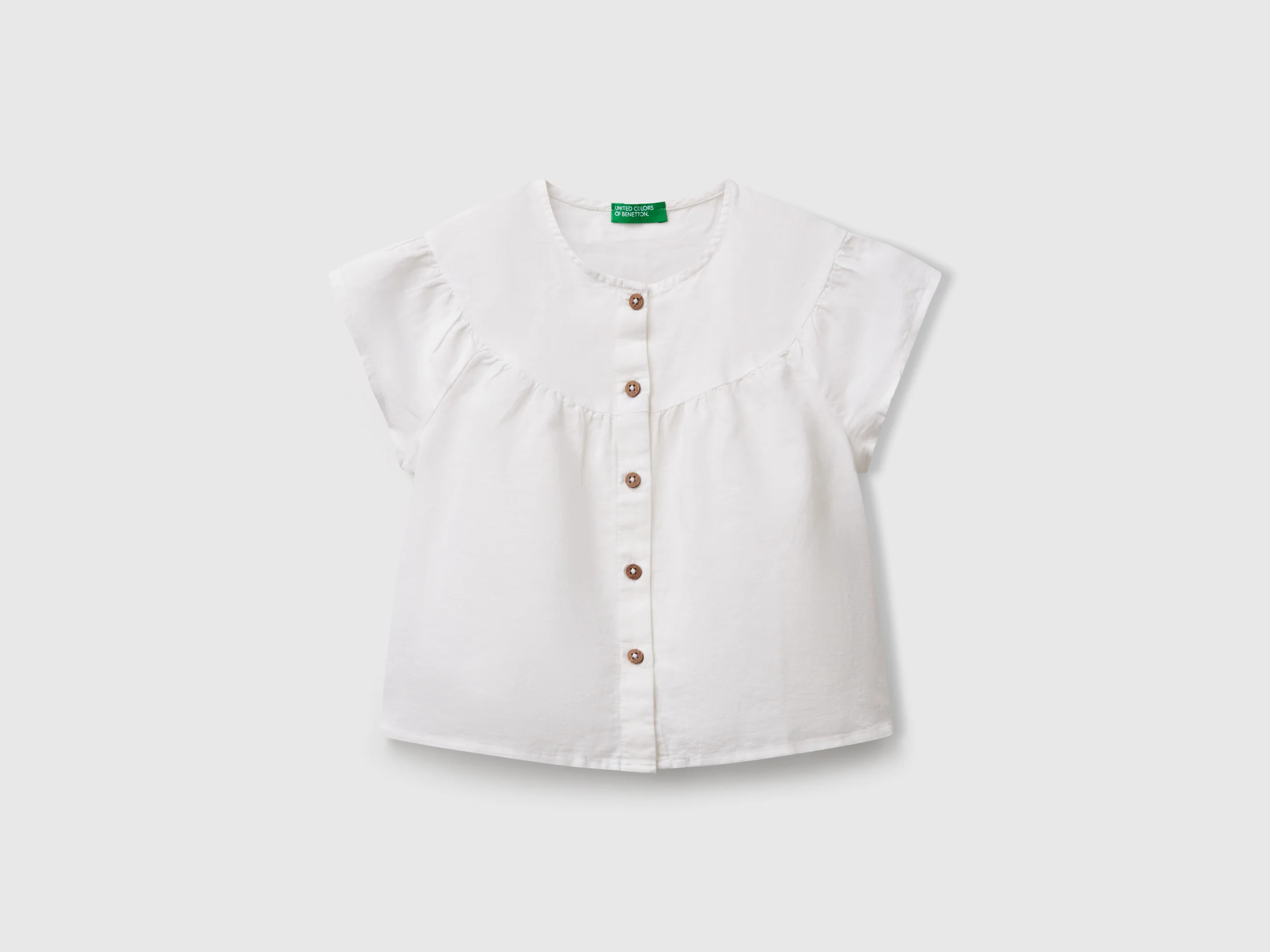Blusa in misto lino