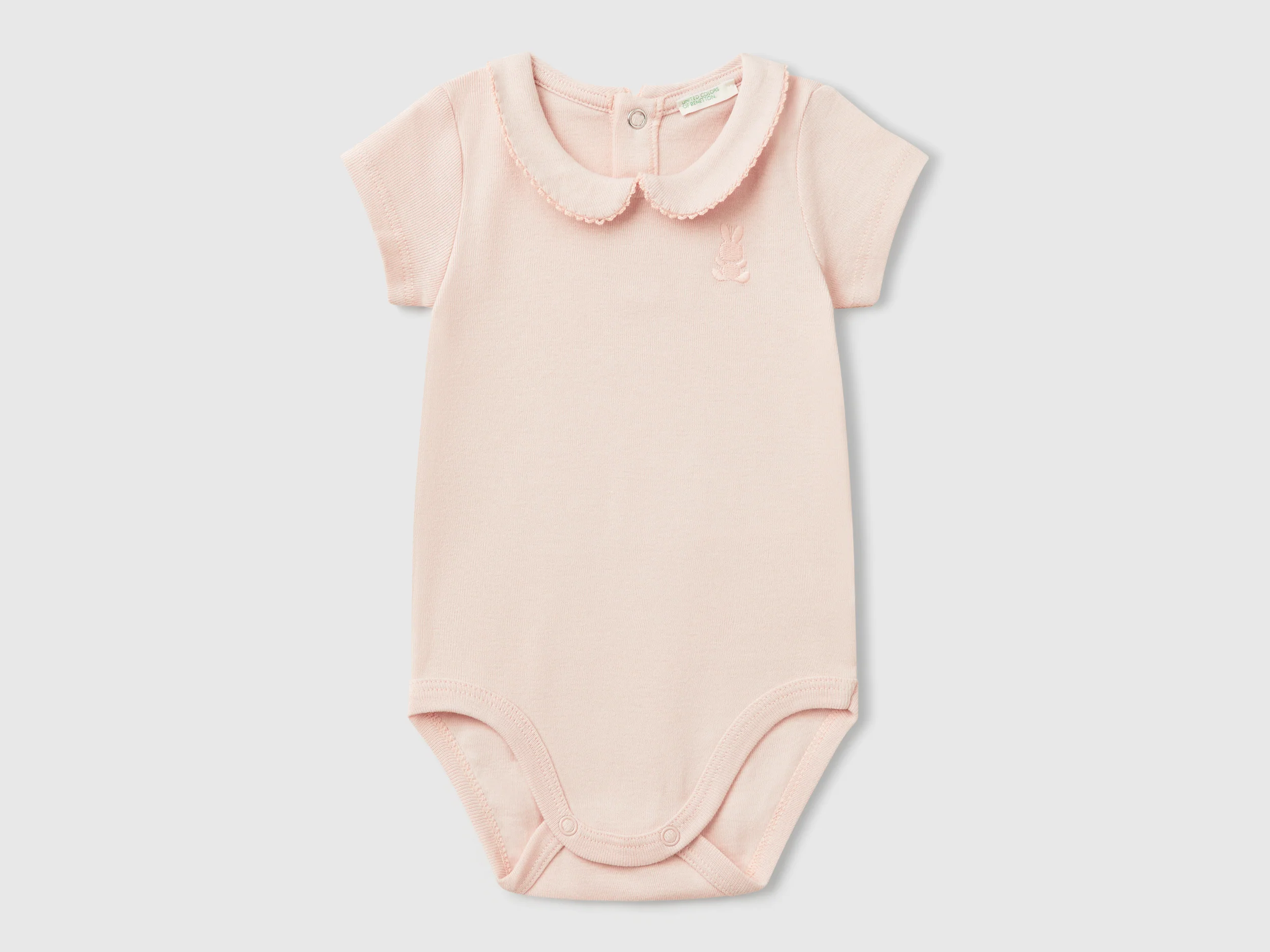 Body con colletto in cotone