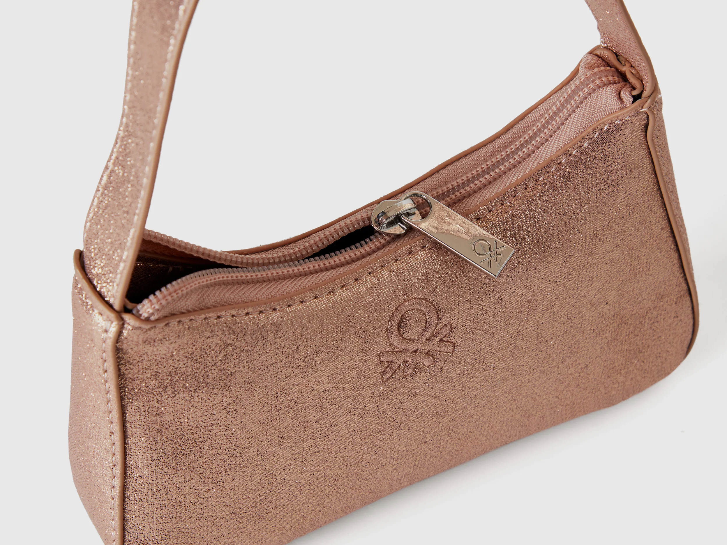Borsa a mano con paillettes e lurex - Image 3