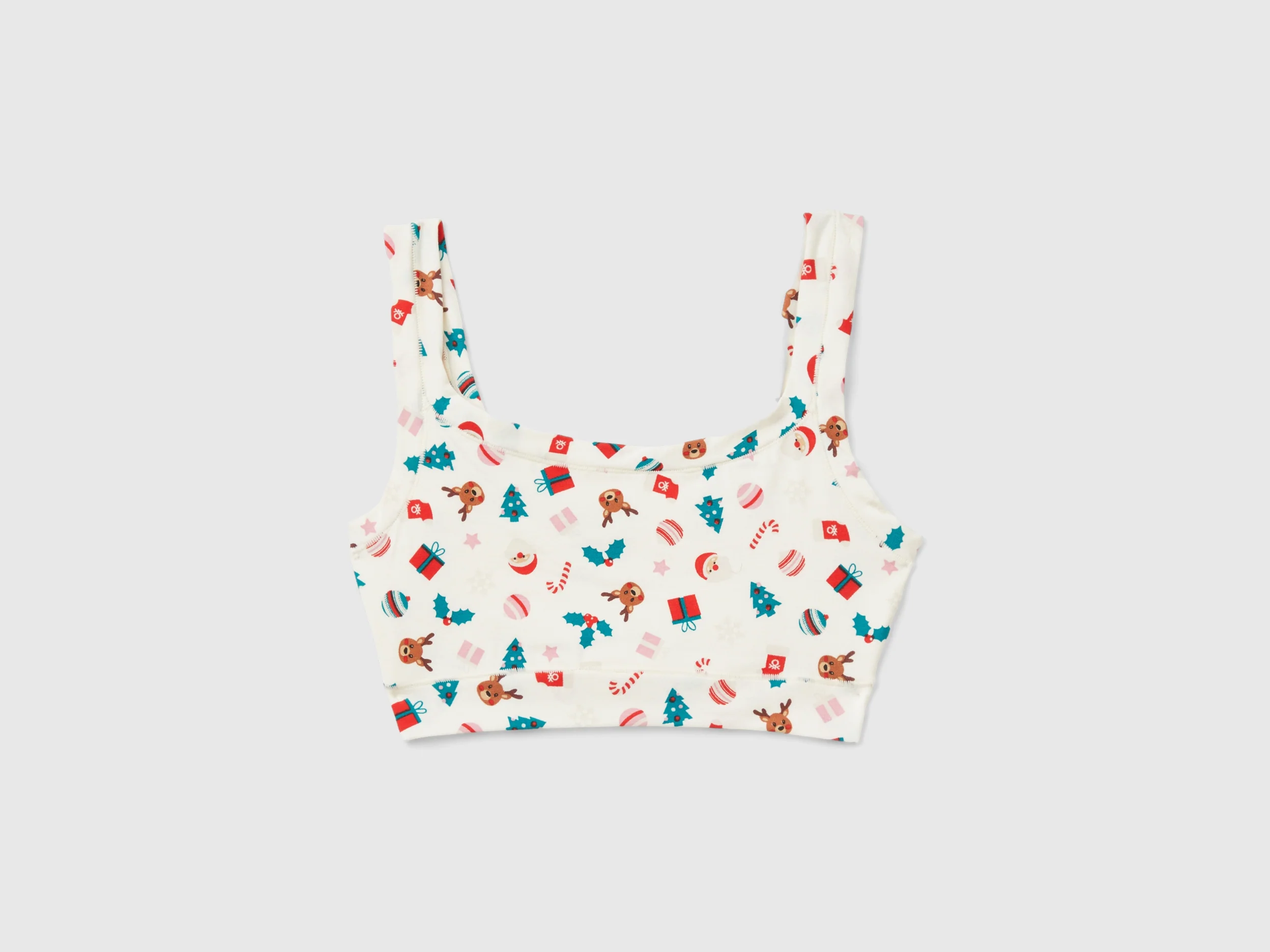 Brassiere con stampa natalizia
