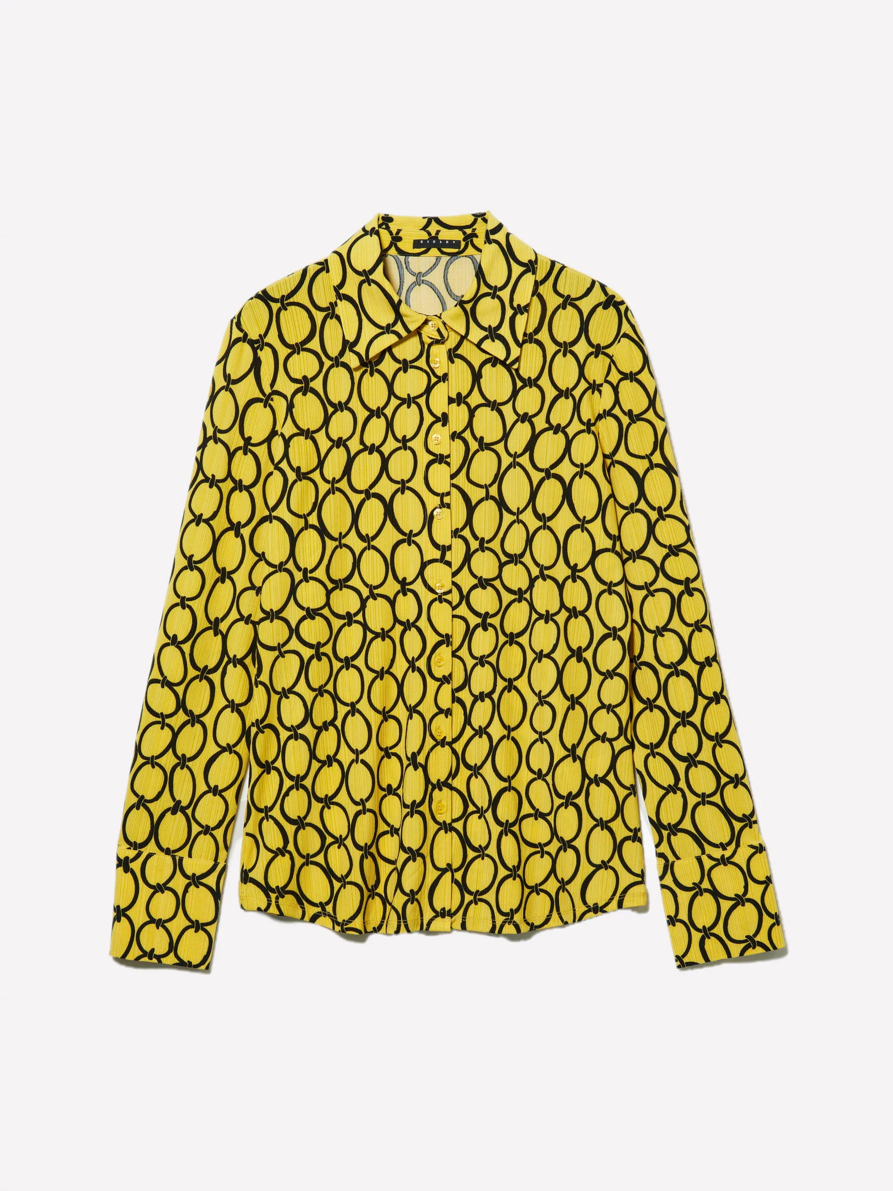 Camicia a costine stampata