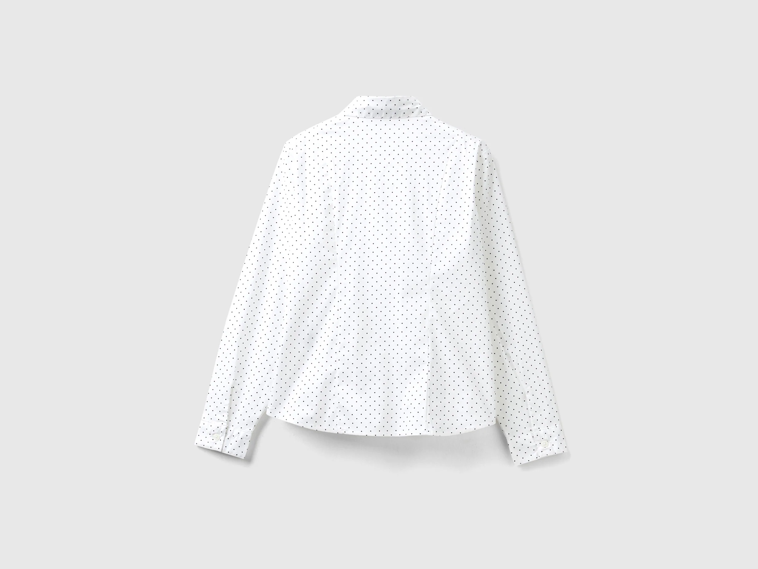 Camicia a pois in misto cotone stretch - Image 2