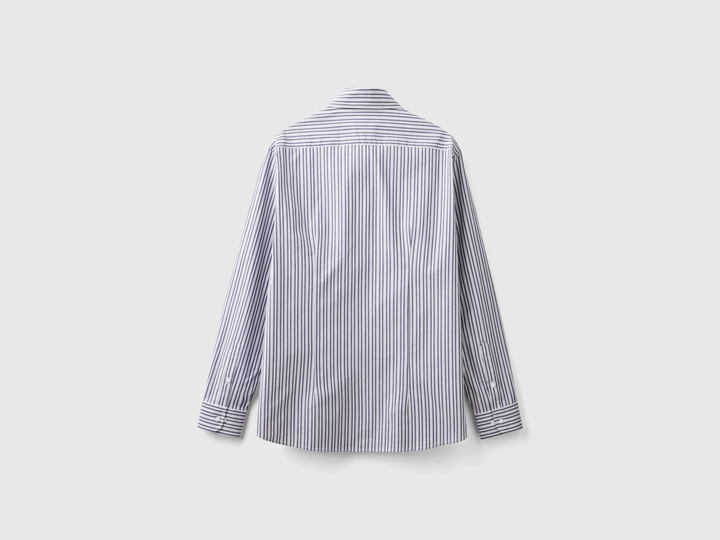 Camicia a righe in cotone stretch - Image 2
