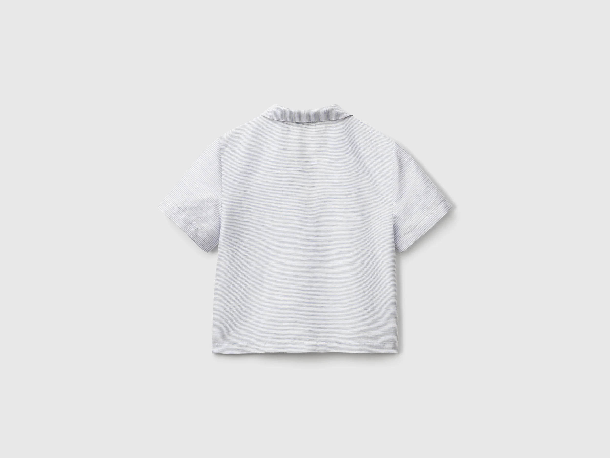Camicia a righe in misto lino - Image 2