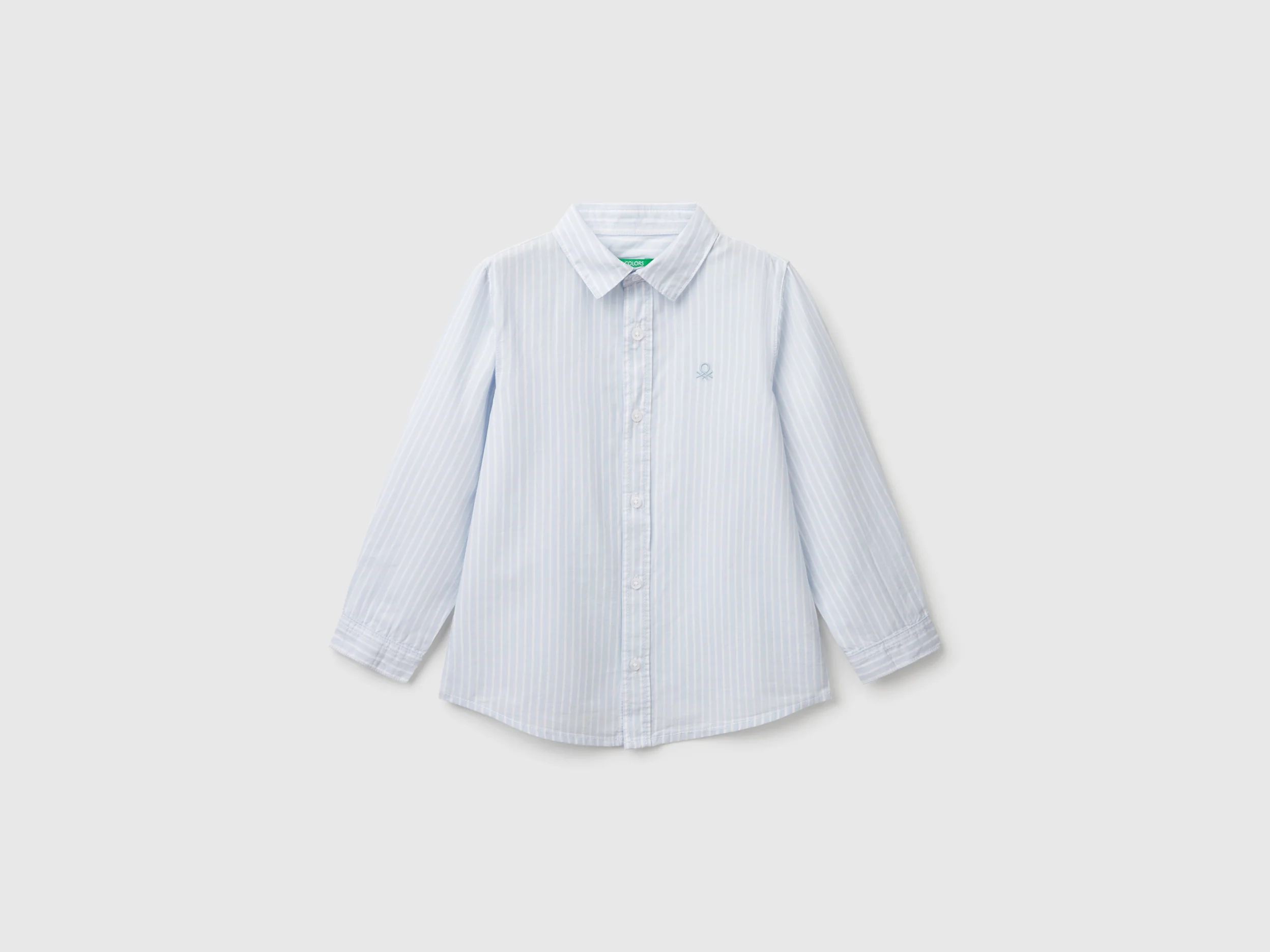 Camicia a righe in puro cotone