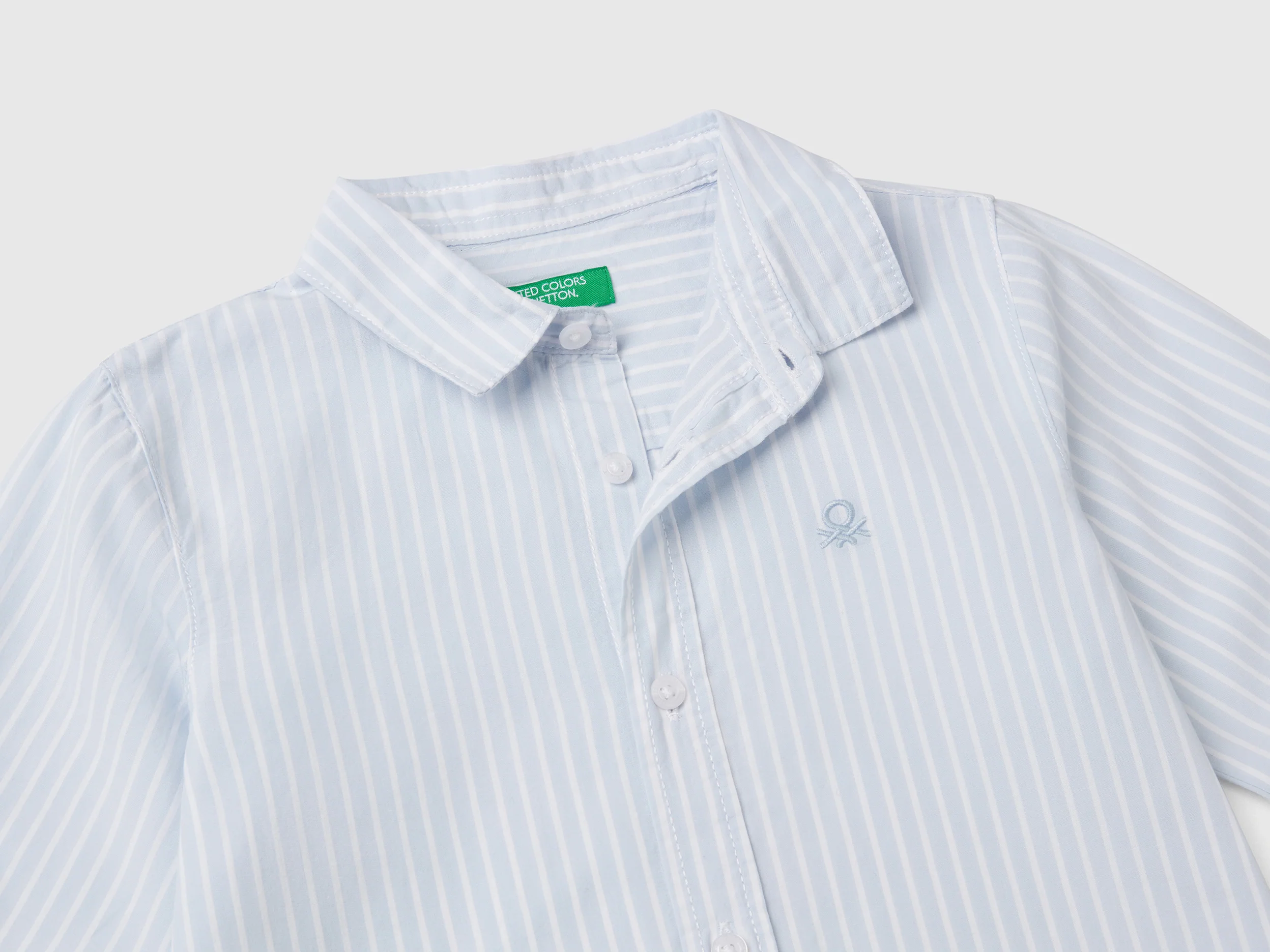 Camicia a righe in puro cotone - Image 3