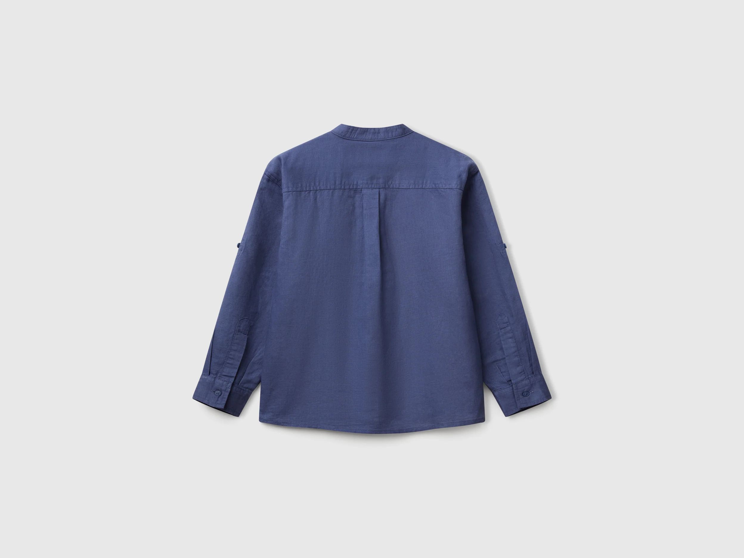 Camicia alla coreana in misto lino - Image 2