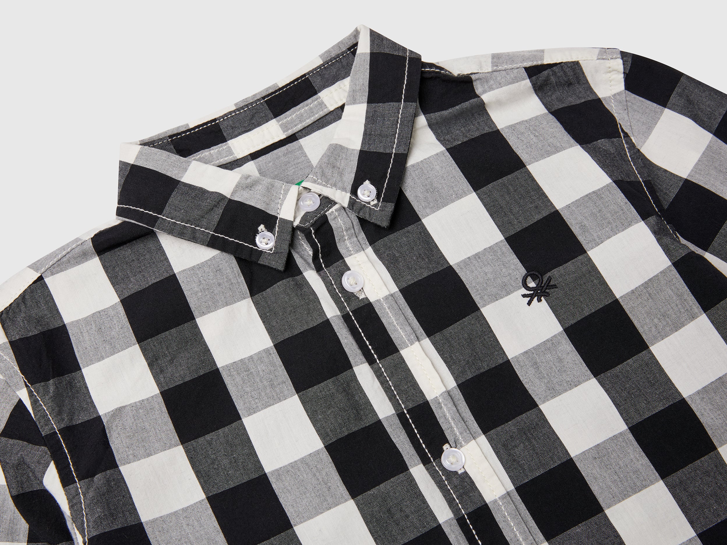Camicia button down a quadri bicolor - Image 3