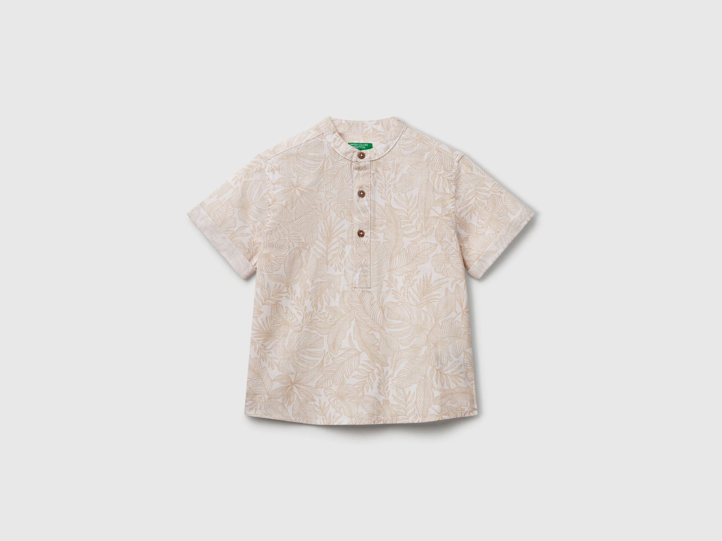 Camicia con stampa tropicale