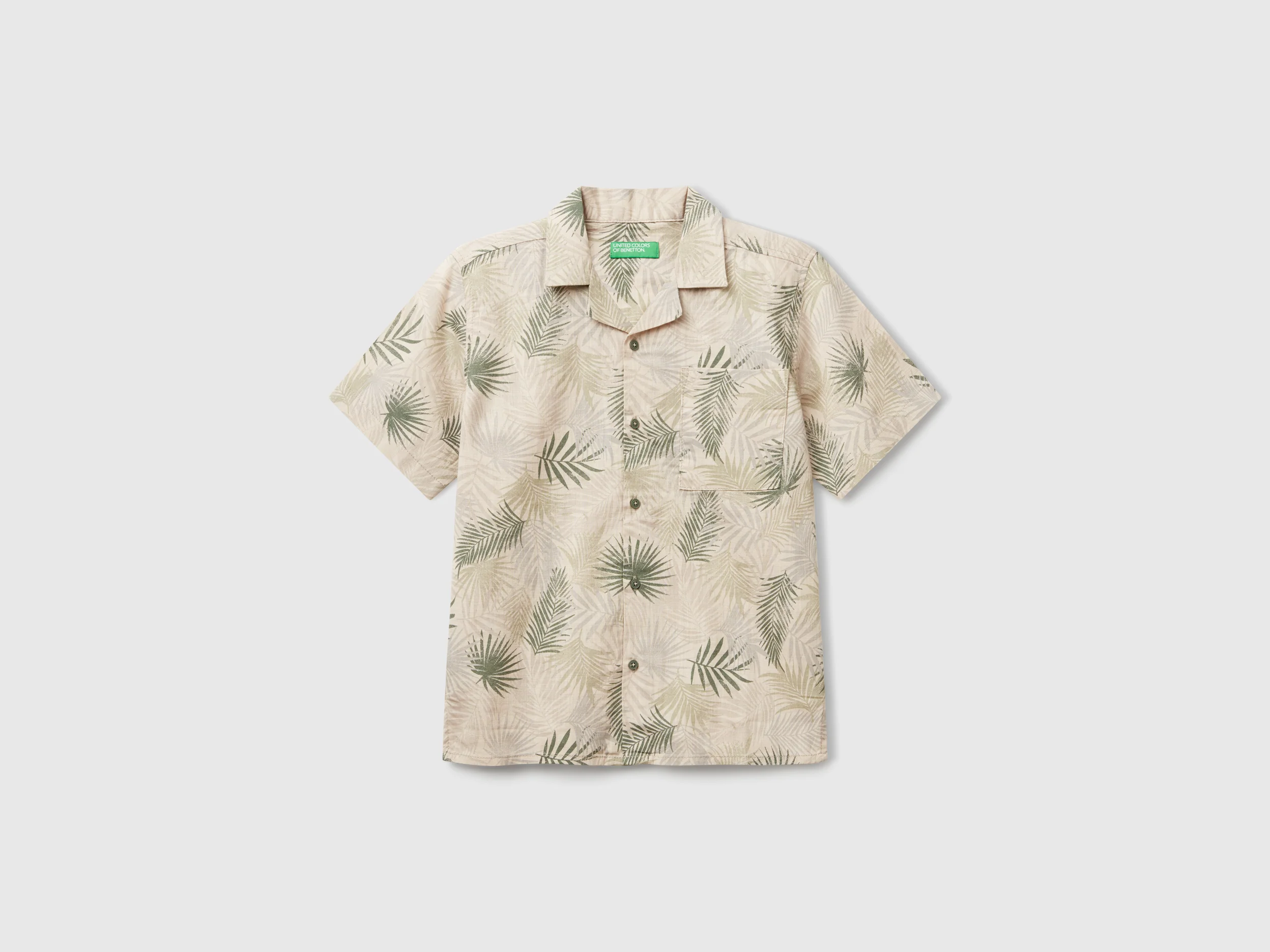 Camicia con stampa tropicale