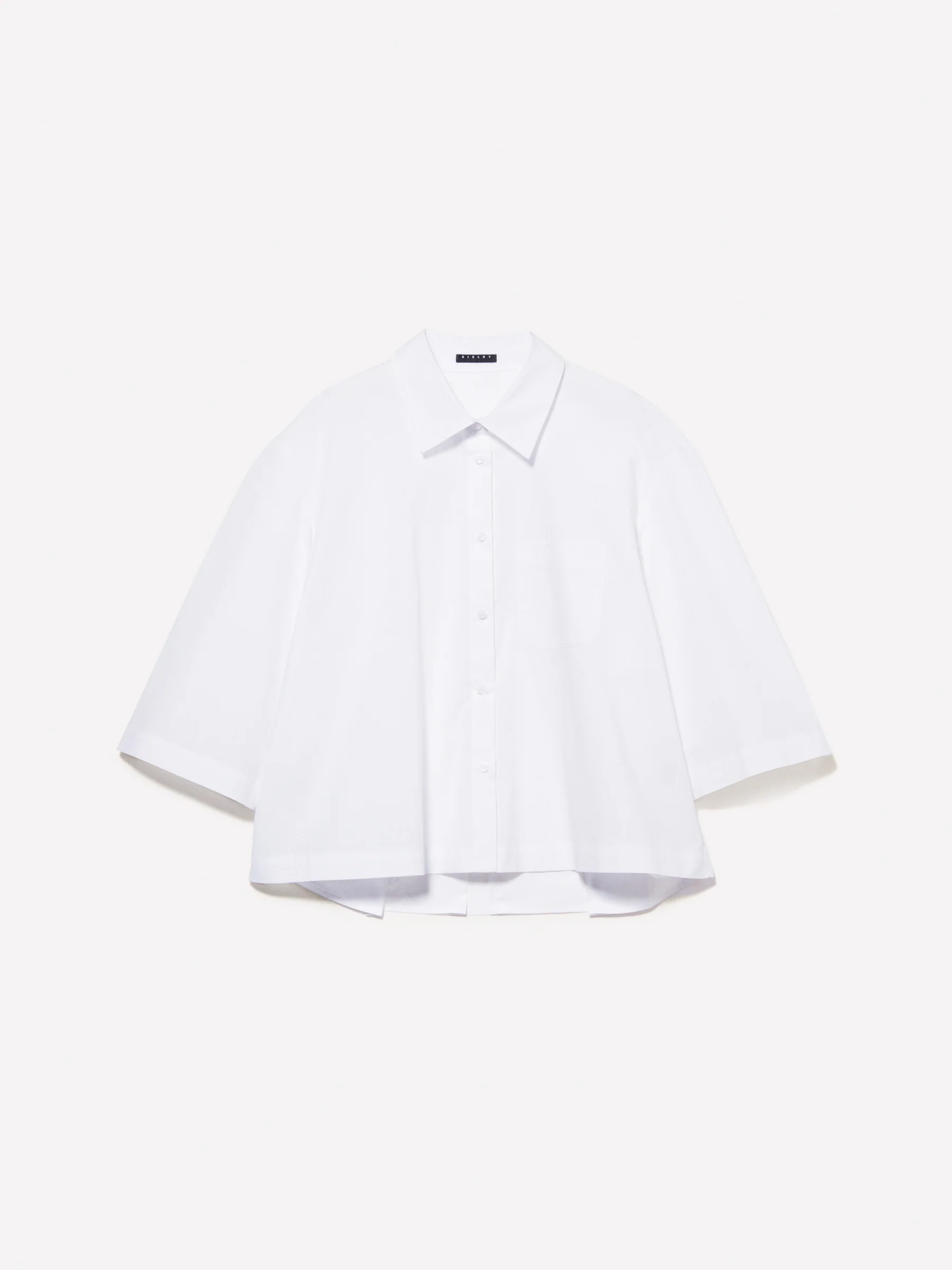 Camicia cropped con pieghe