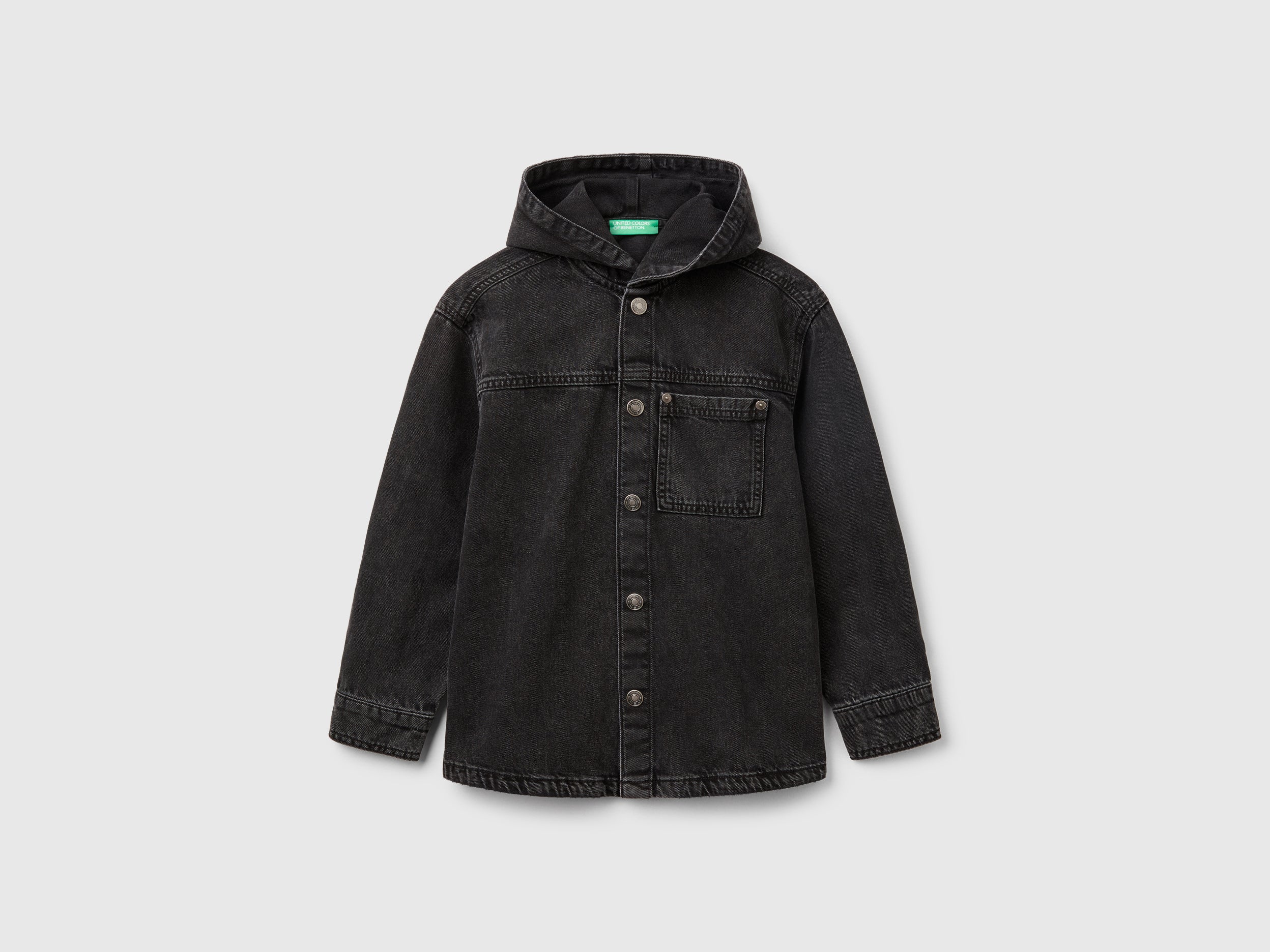 Camicia di jeans con cappuccio