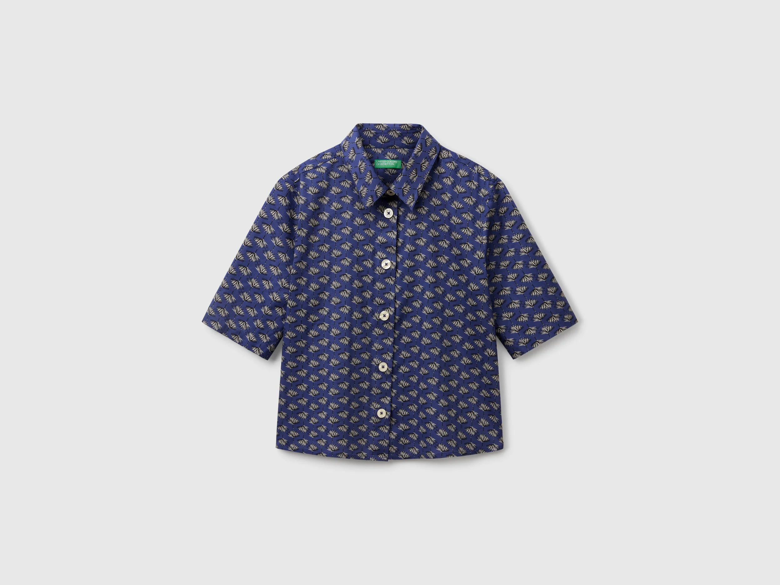Camicia fantasia in cotone leggero