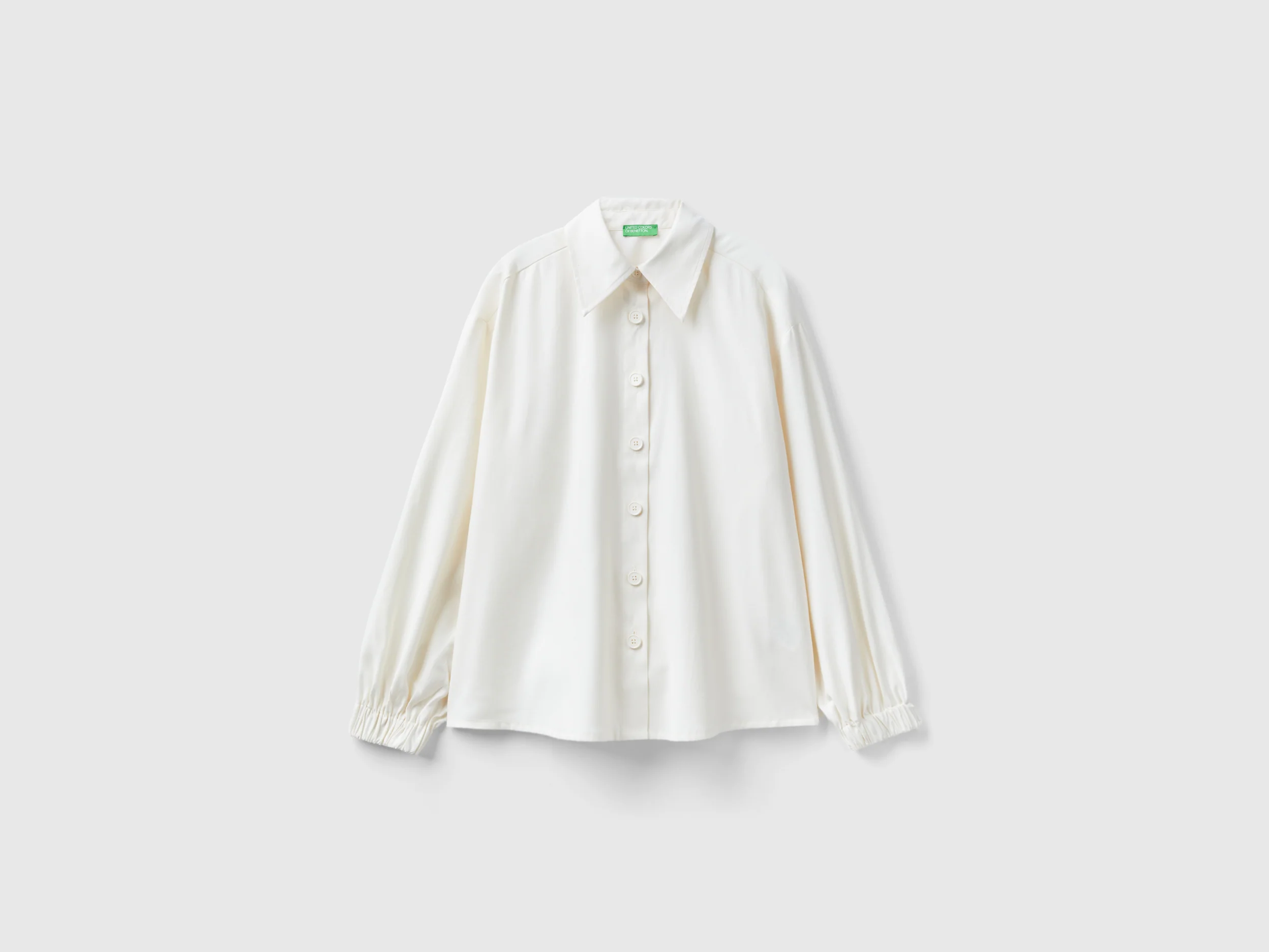 Camicia in viscosa e lino
