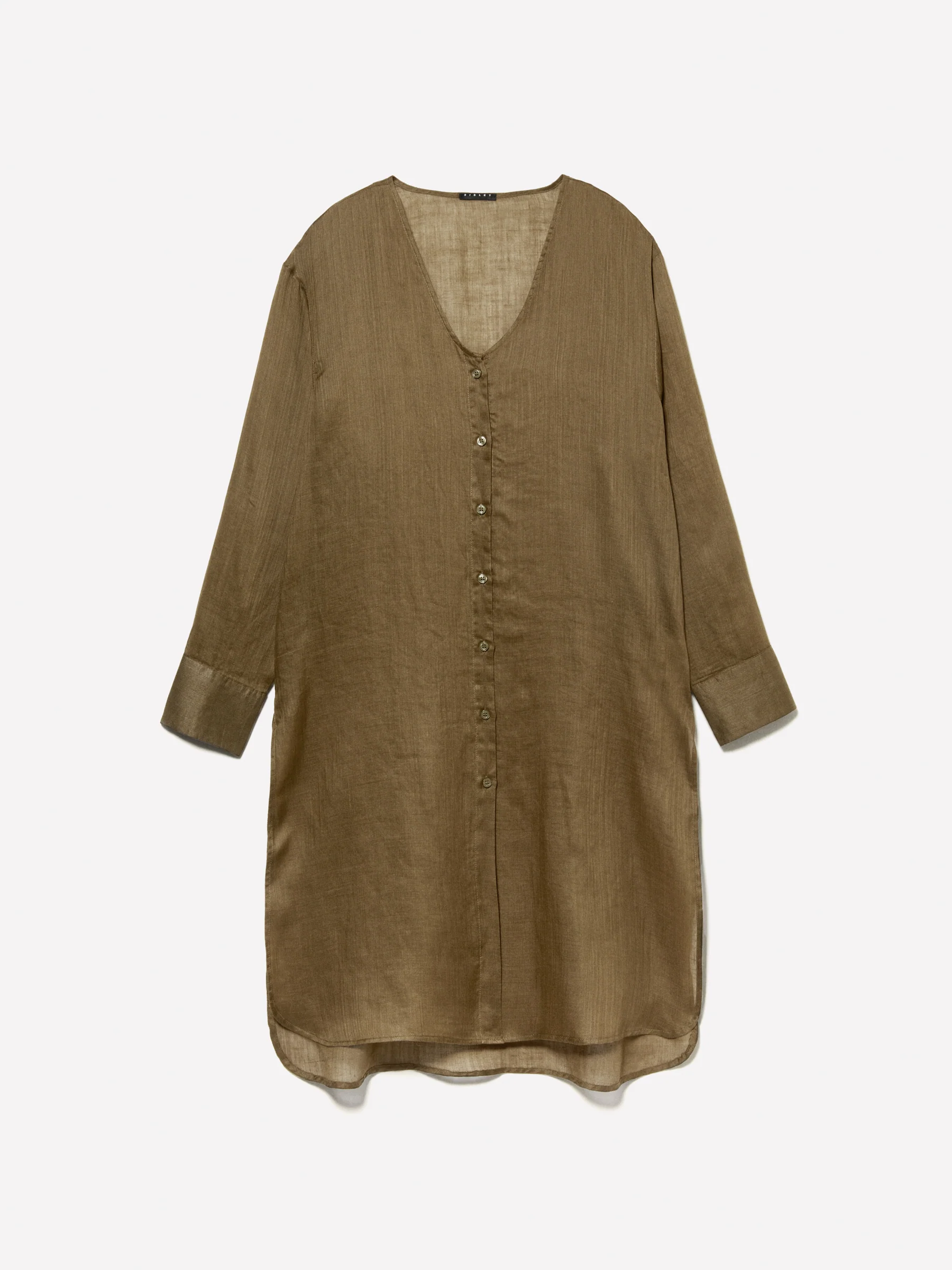 Camicia lunga con spacchi