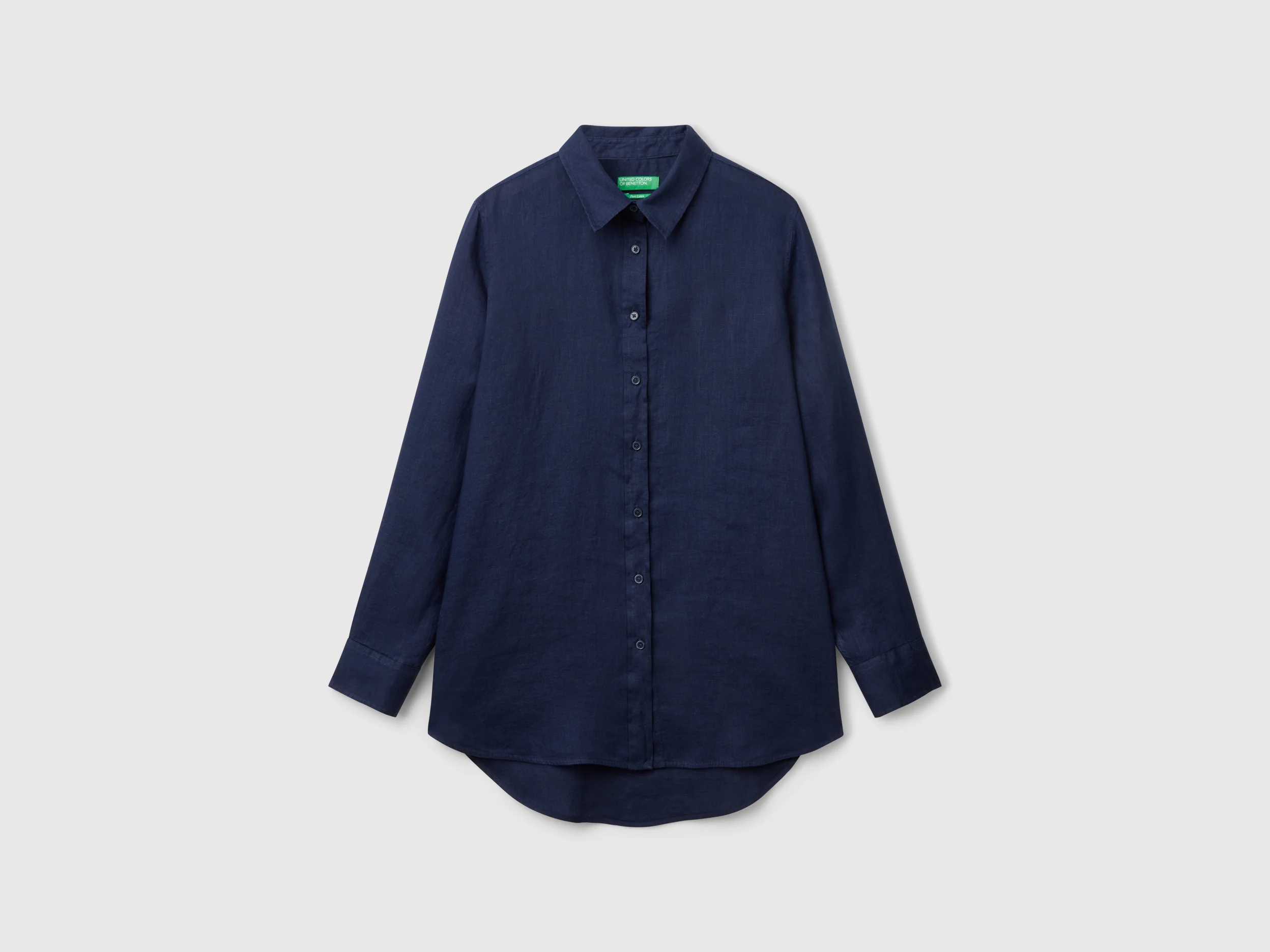 Camicia lunga in puro lino