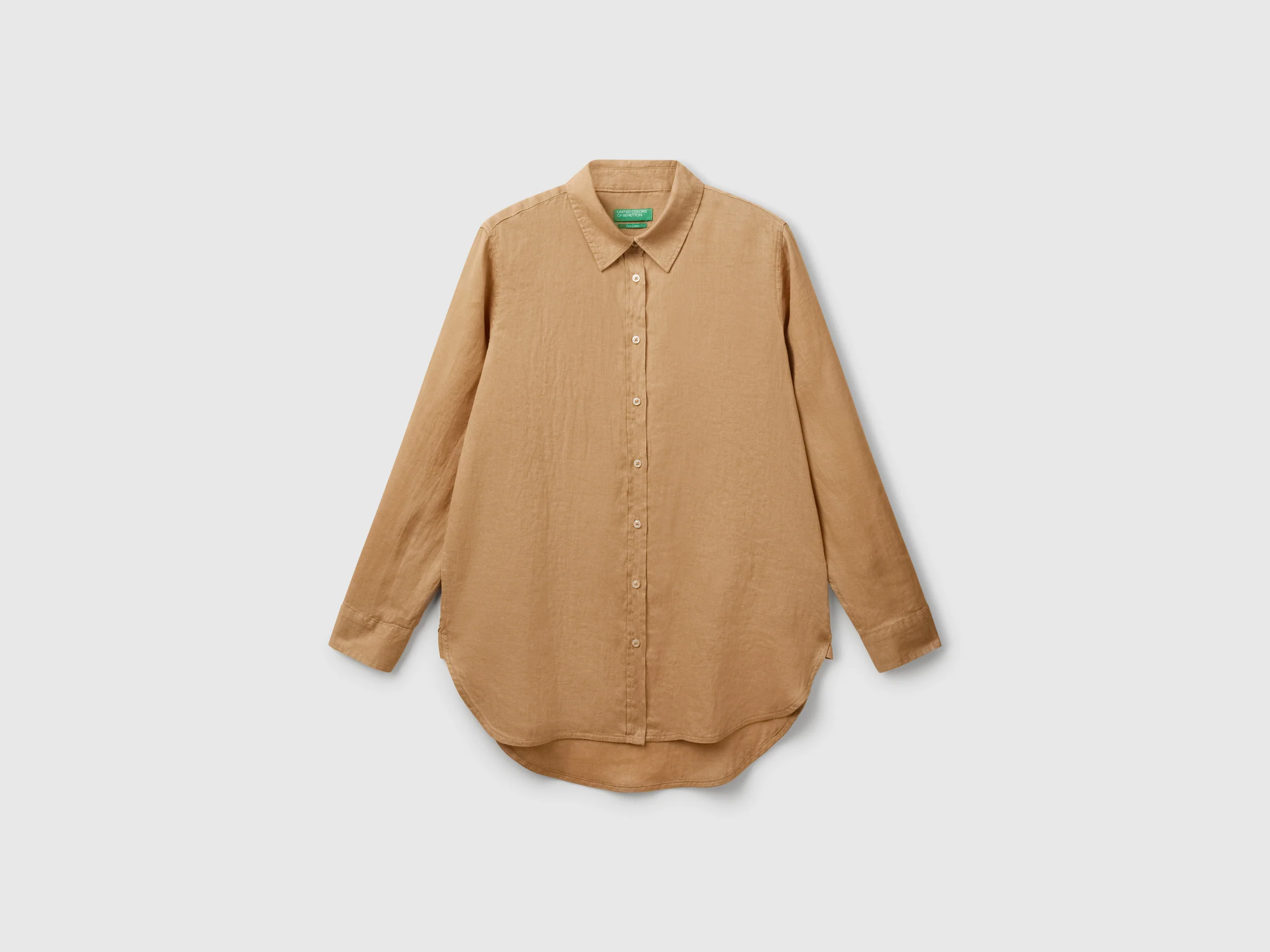 Camicia lunga in puro lino