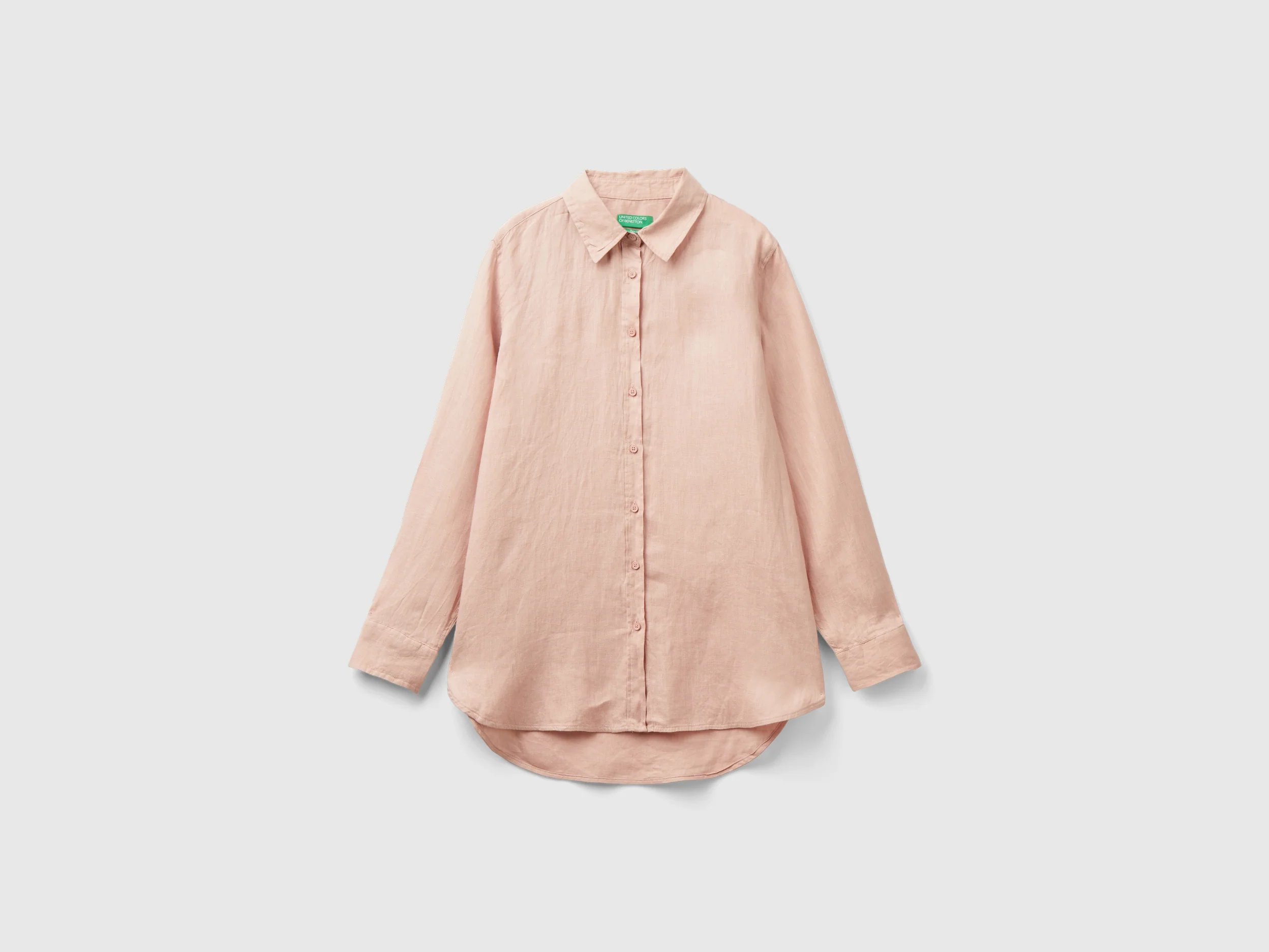 Camicia lunga in puro lino