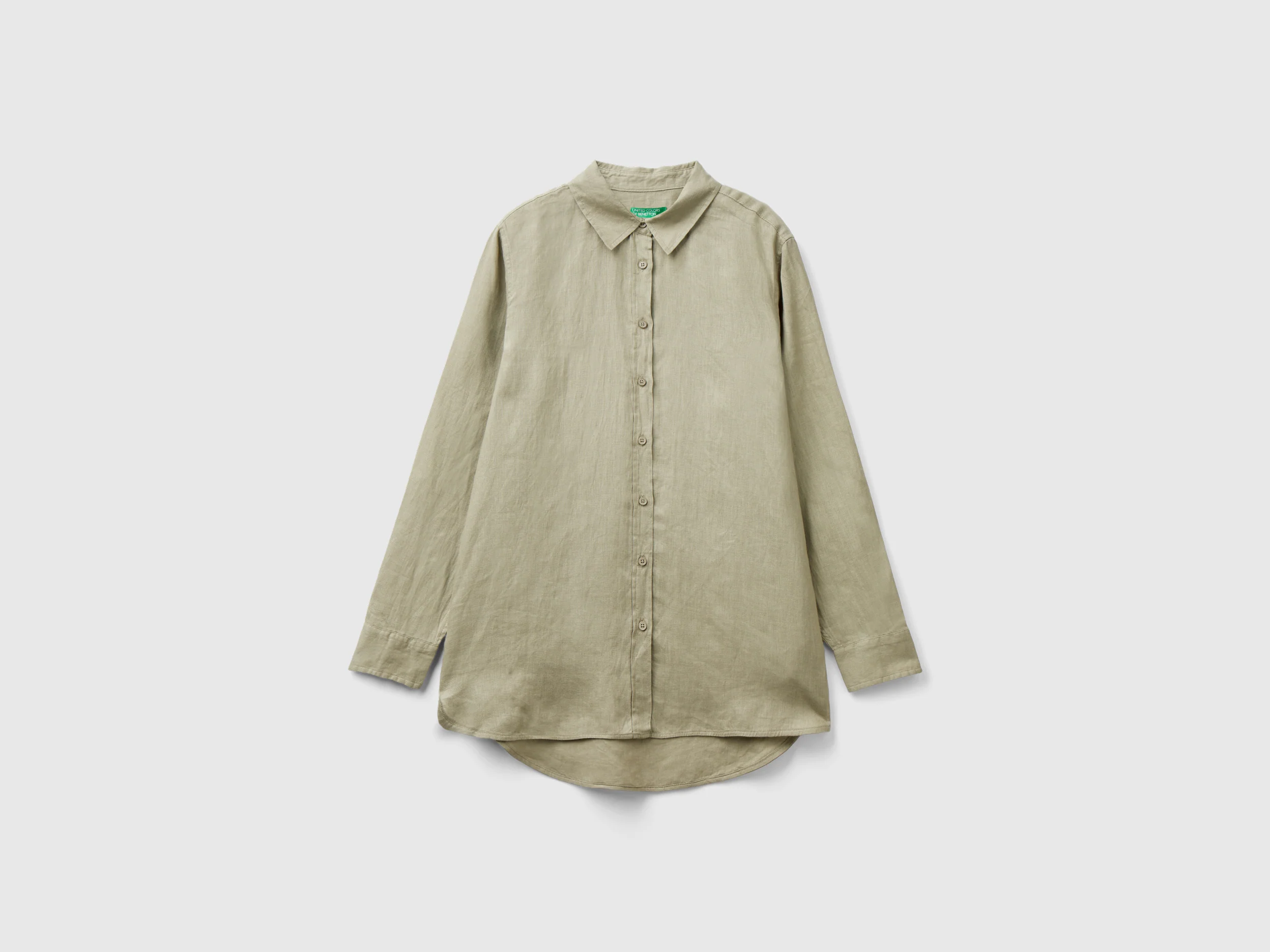 Camicia lunga in puro lino