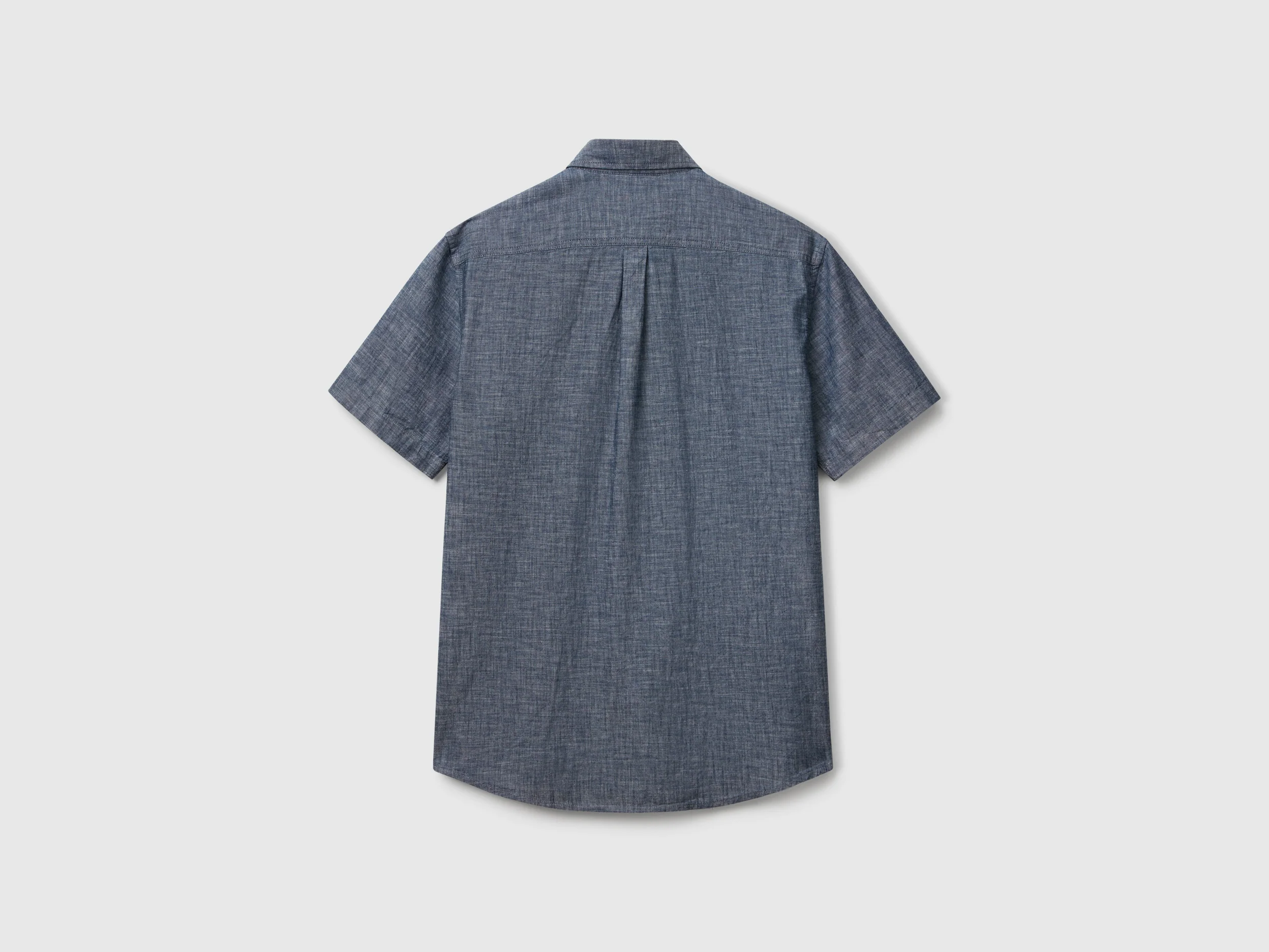 Camicia manica corta in chambray - Image 2