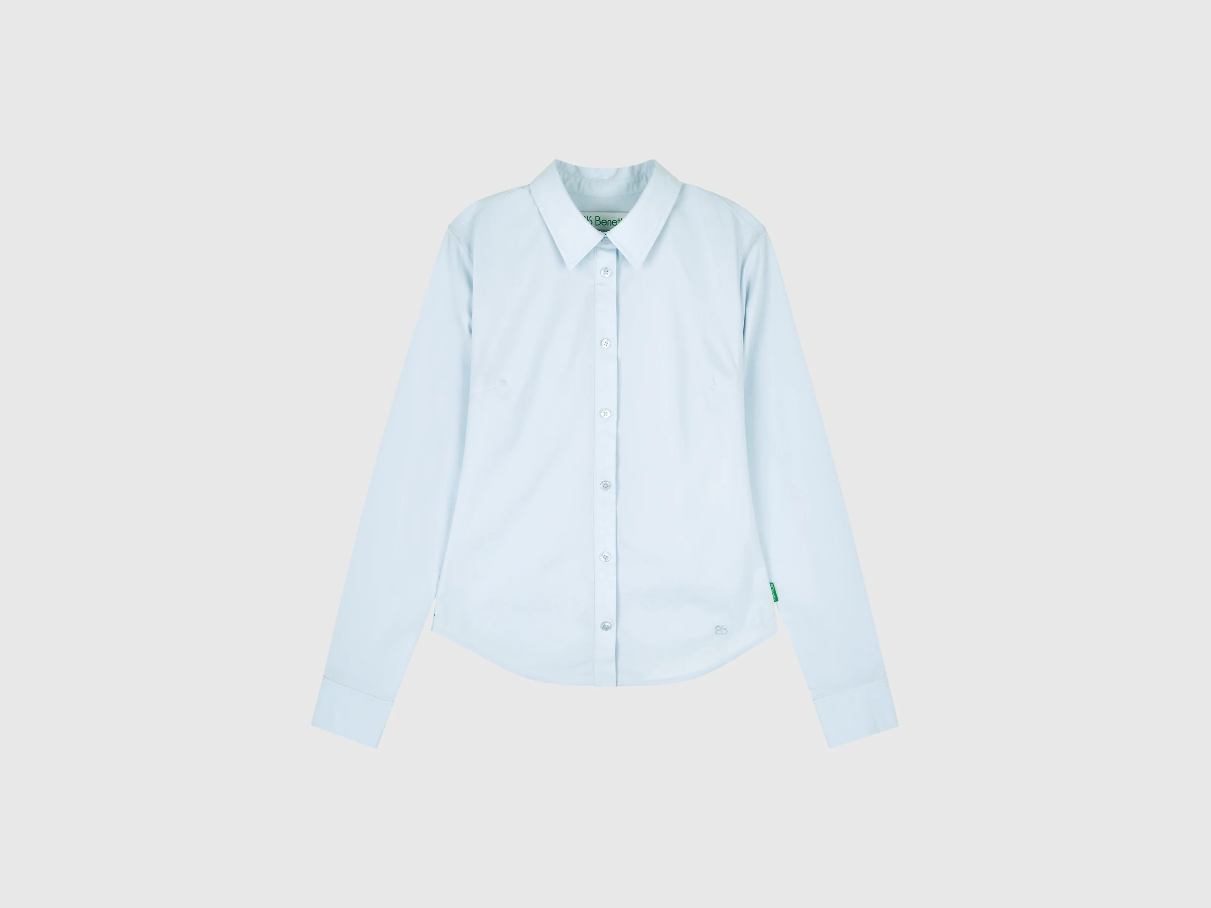 Camicia sciancrata in misto viscosa