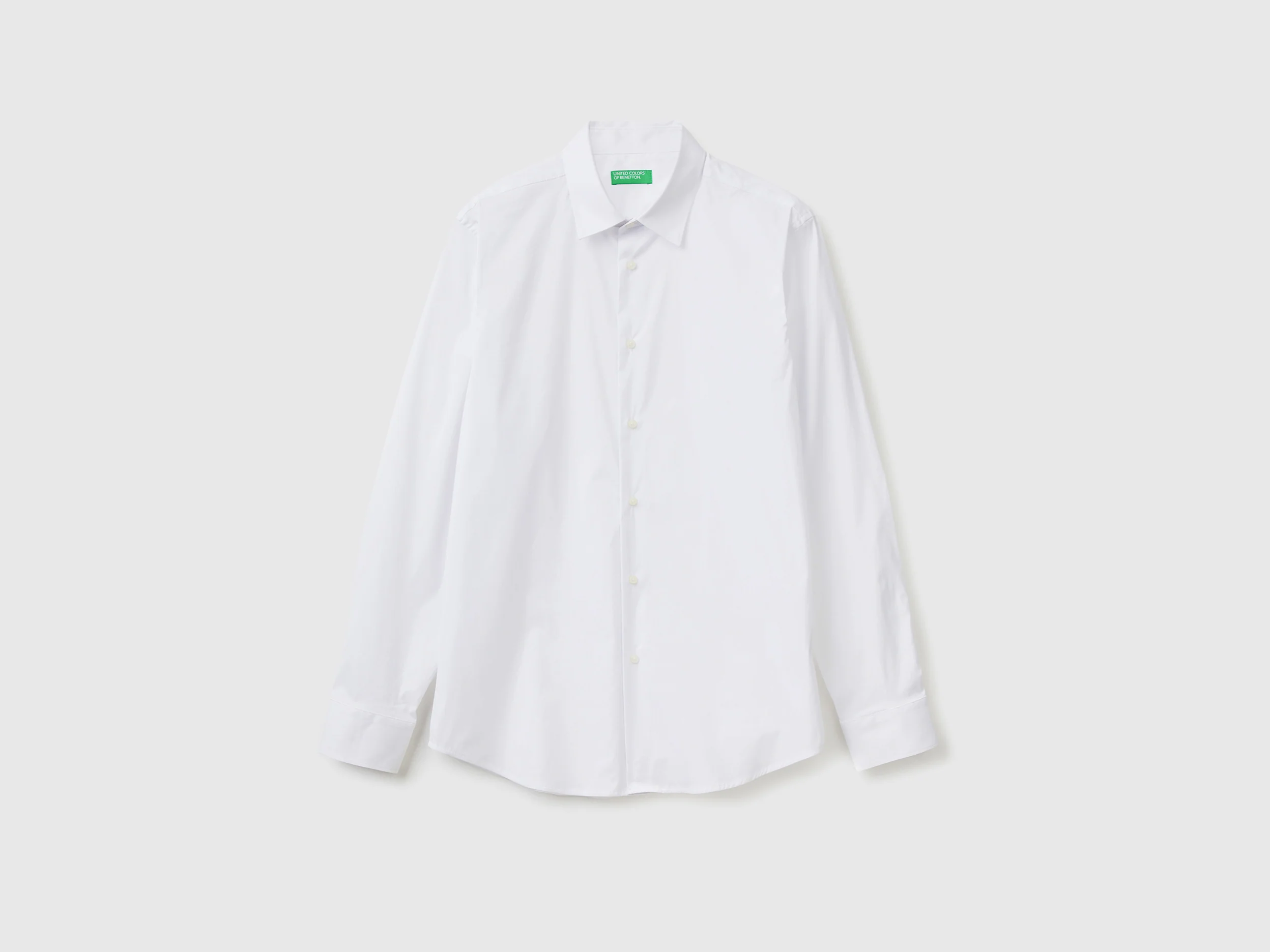 Camicia slim fit tinta unita