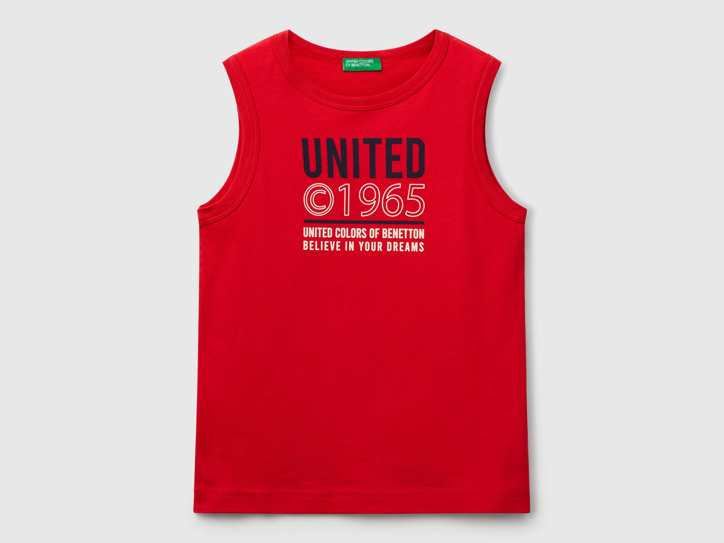 Canotta 100% cotone bio con logo