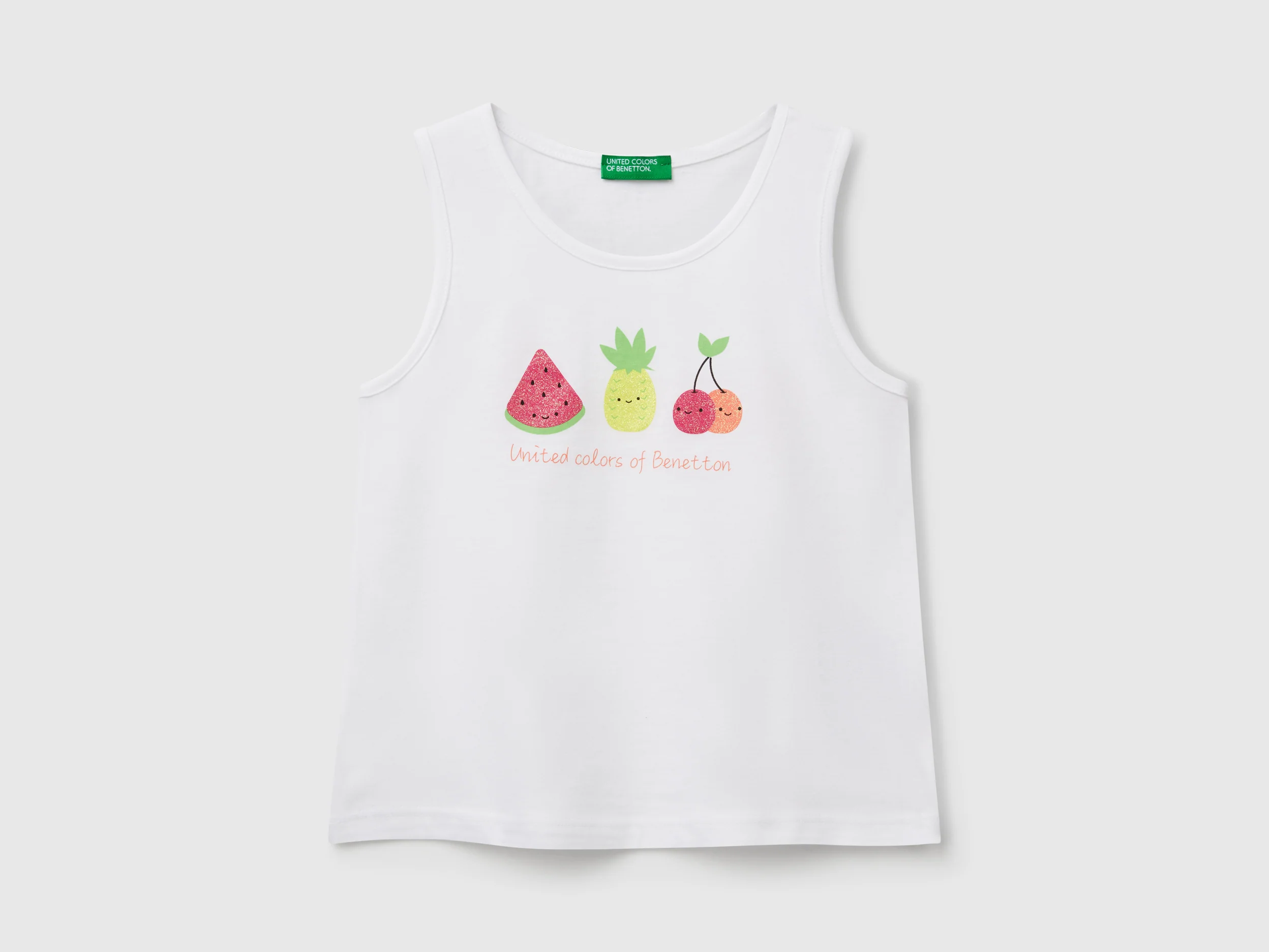 Canotta con logo in cotone bio