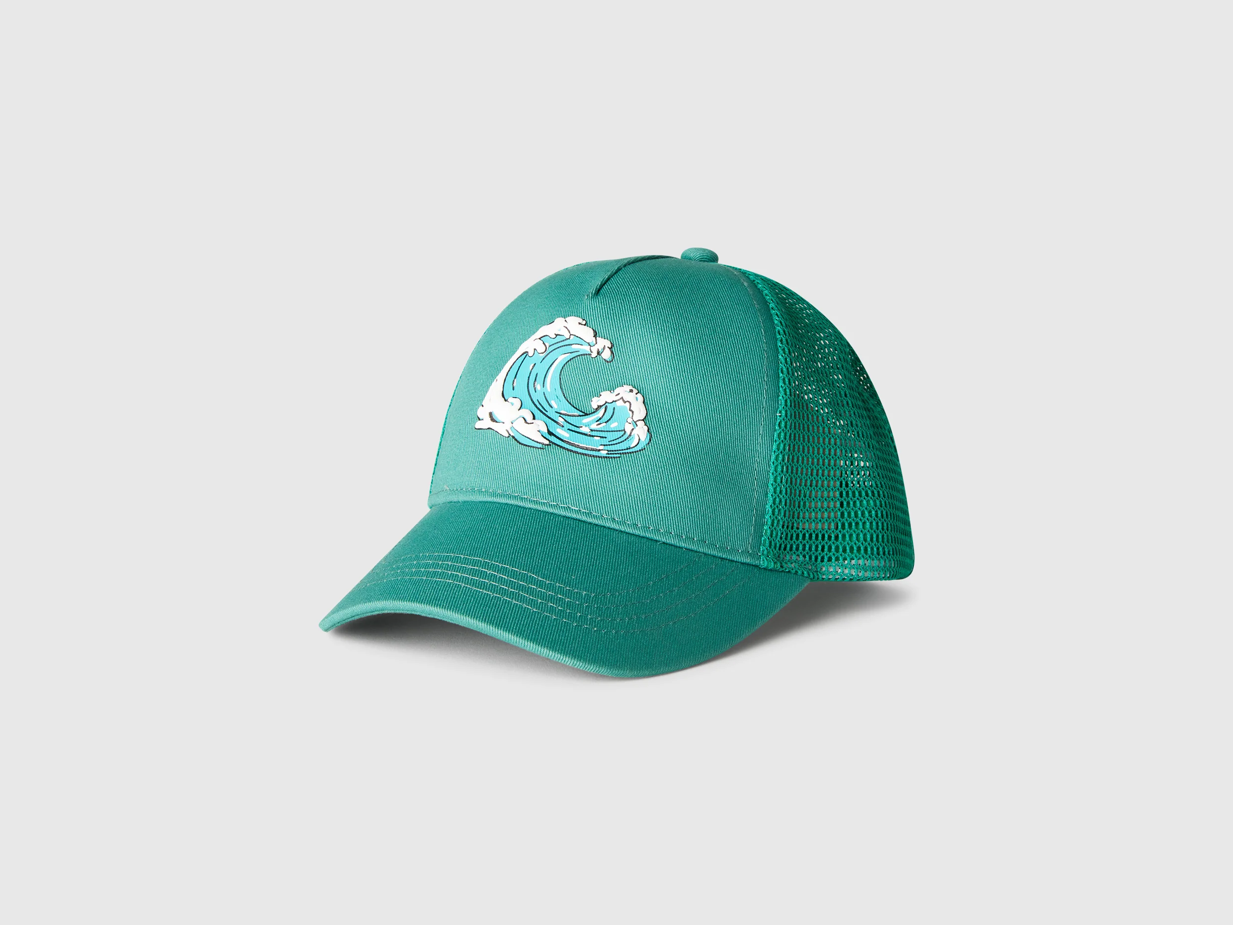 Cappello baseball in cotone e mesh