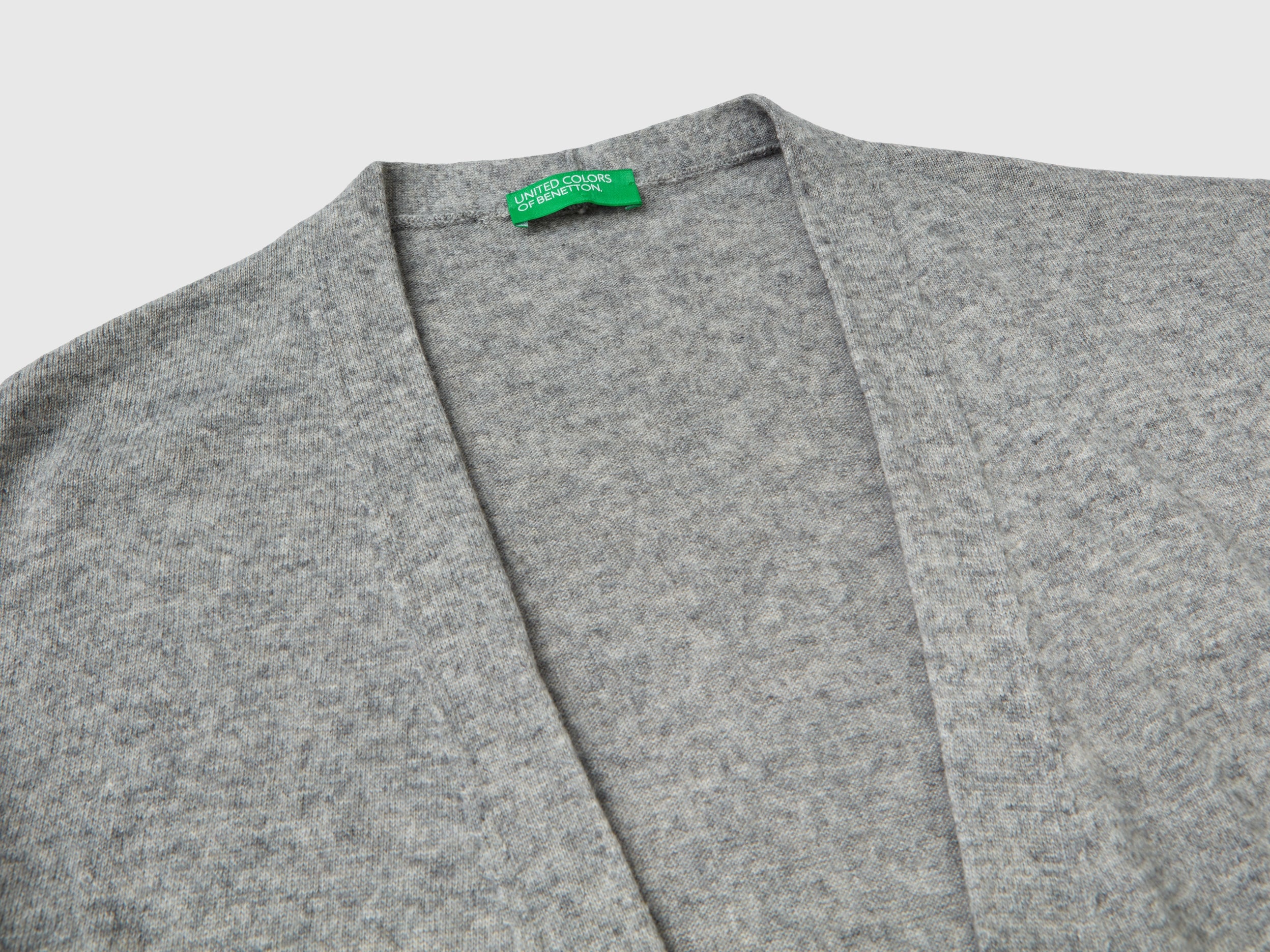 Cardigan aperto in misto lana e cashmere - Image 3