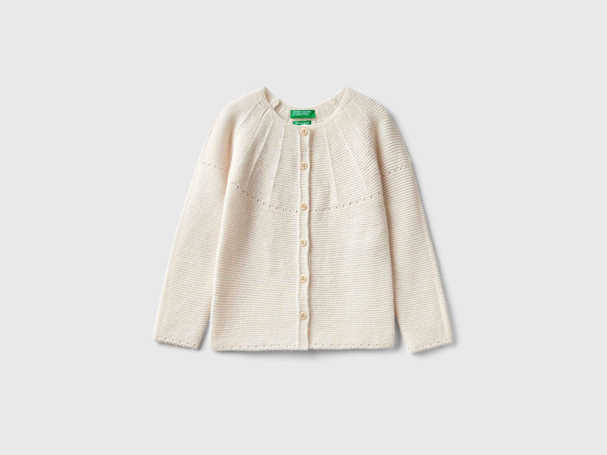 Cardigan con dettagli traforati